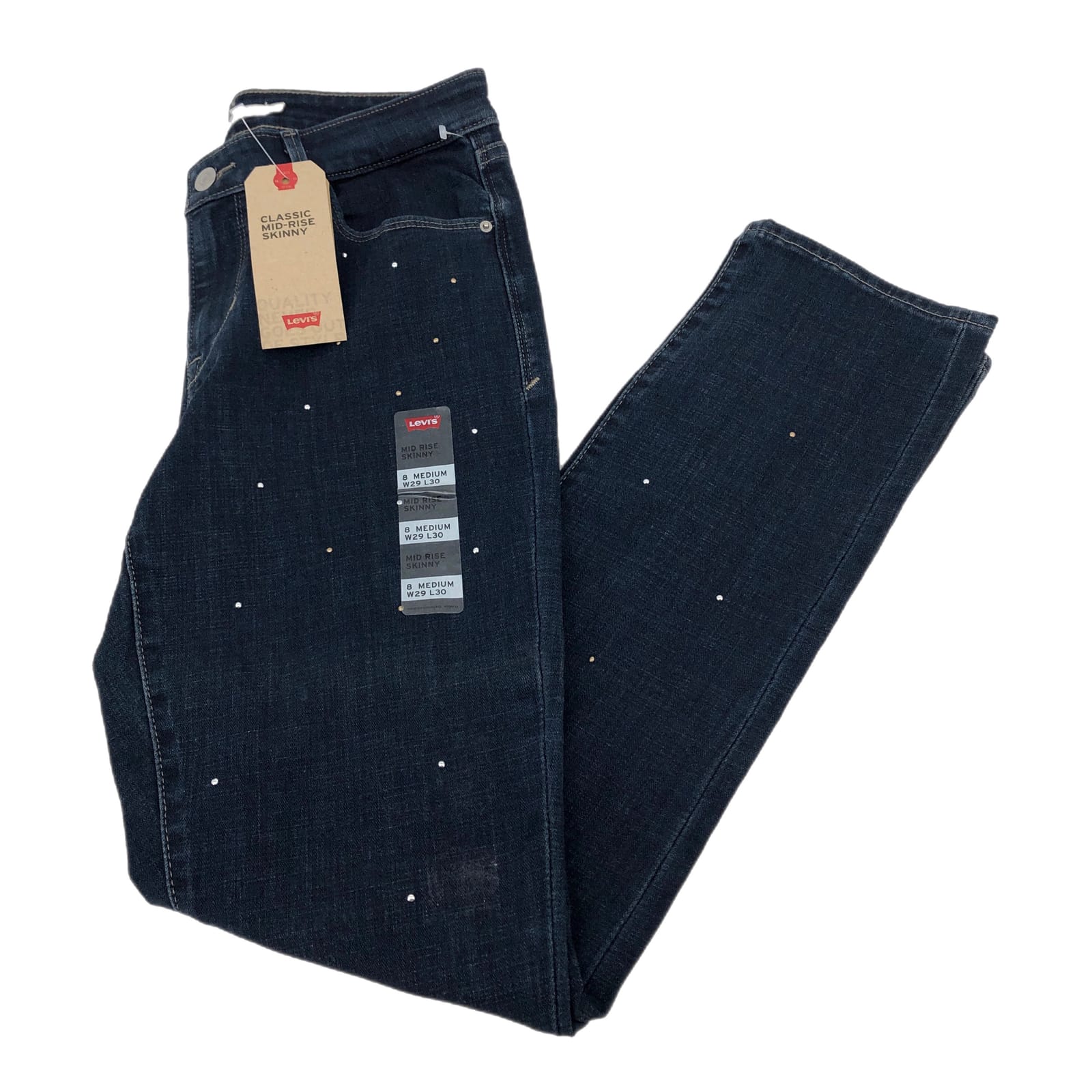 Levi's Blue High-Rise Skinny Jeans