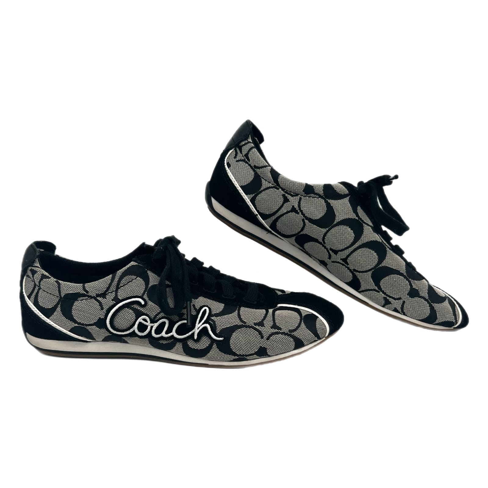 Coach Black & Gray Athletic Lace-up Sneakers