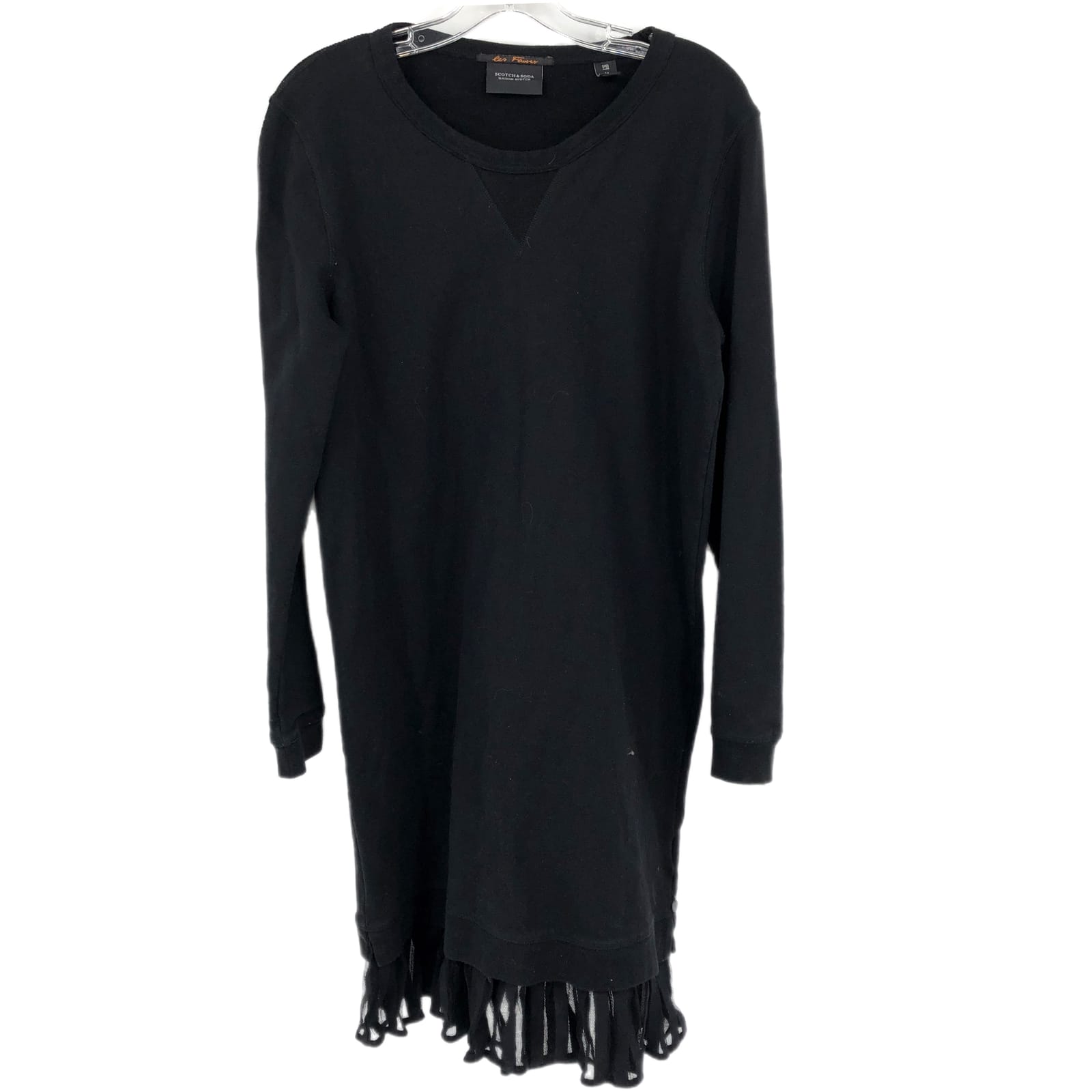 Scotch & Soda Black Pullover Midi Dress