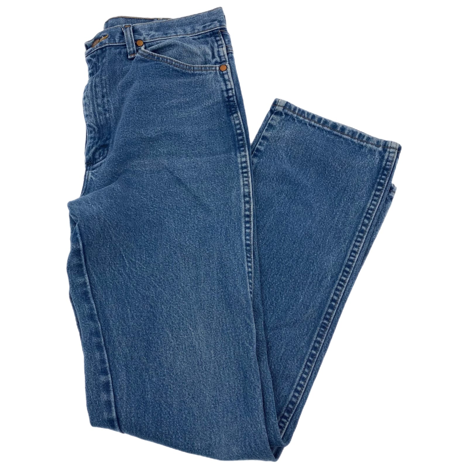 Wrangler Blue High-Rise Straight Jeans