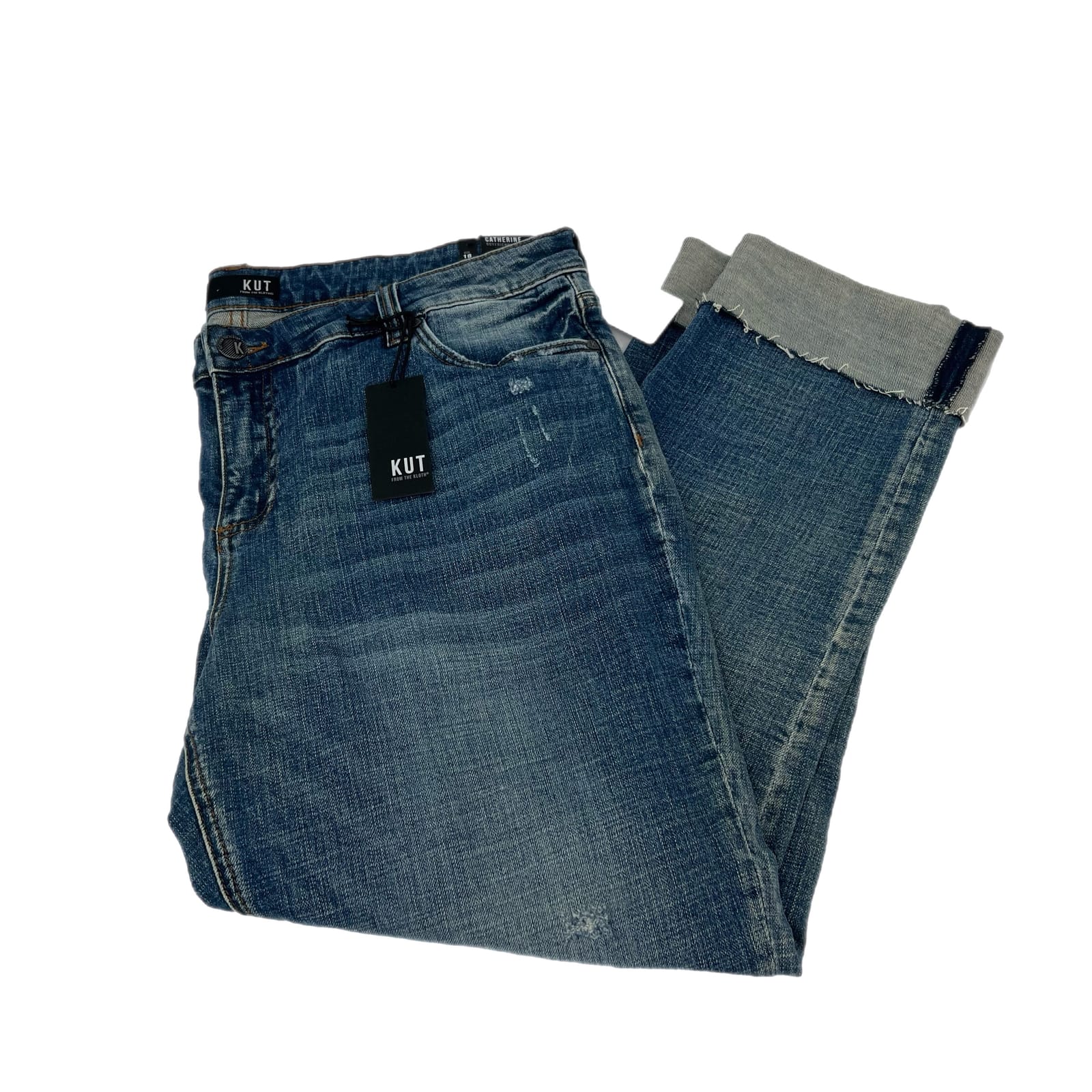 Kut from the Kloth Blue Light Wash Ankle Jeans