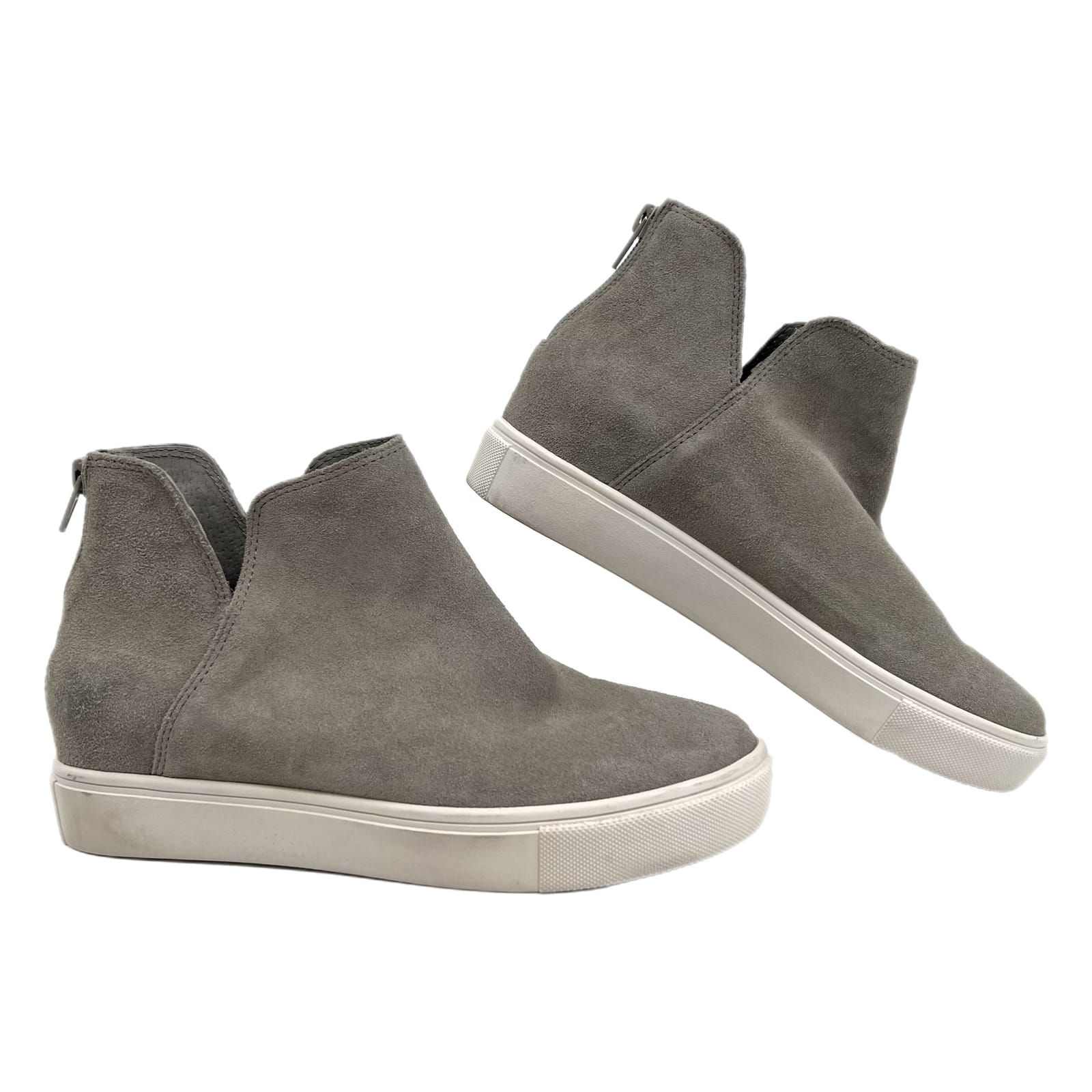 Steve Madden Gray Suede Wedge Sneakers