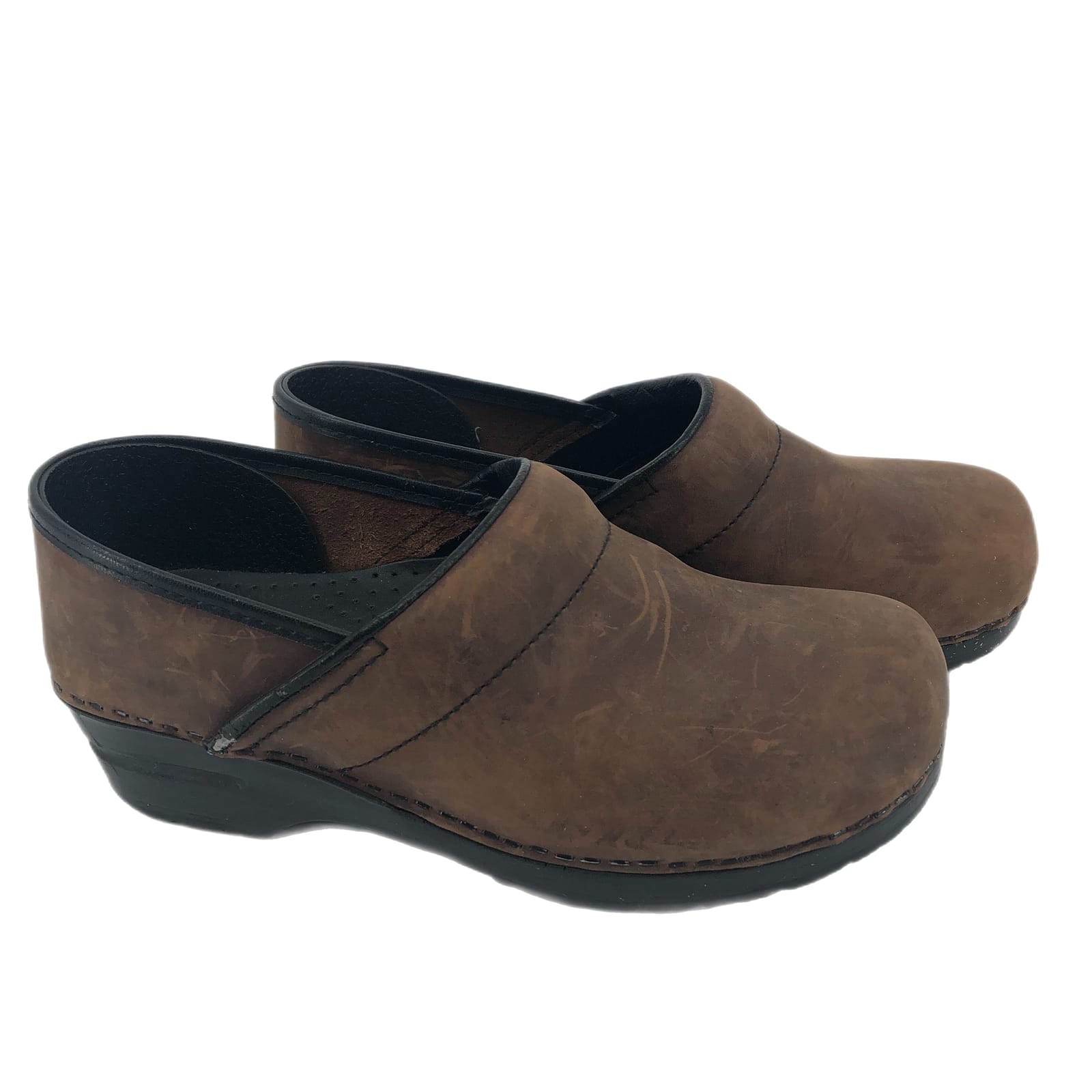 Dansko Black/Brown Clog Shoes
