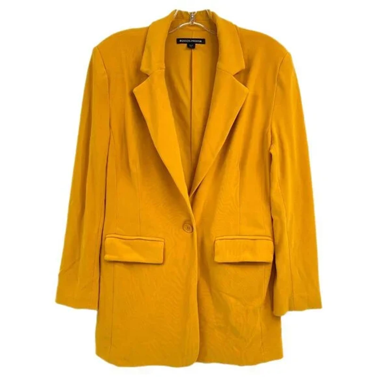 111SKIN Yellow Spandex-Rayon Blazer