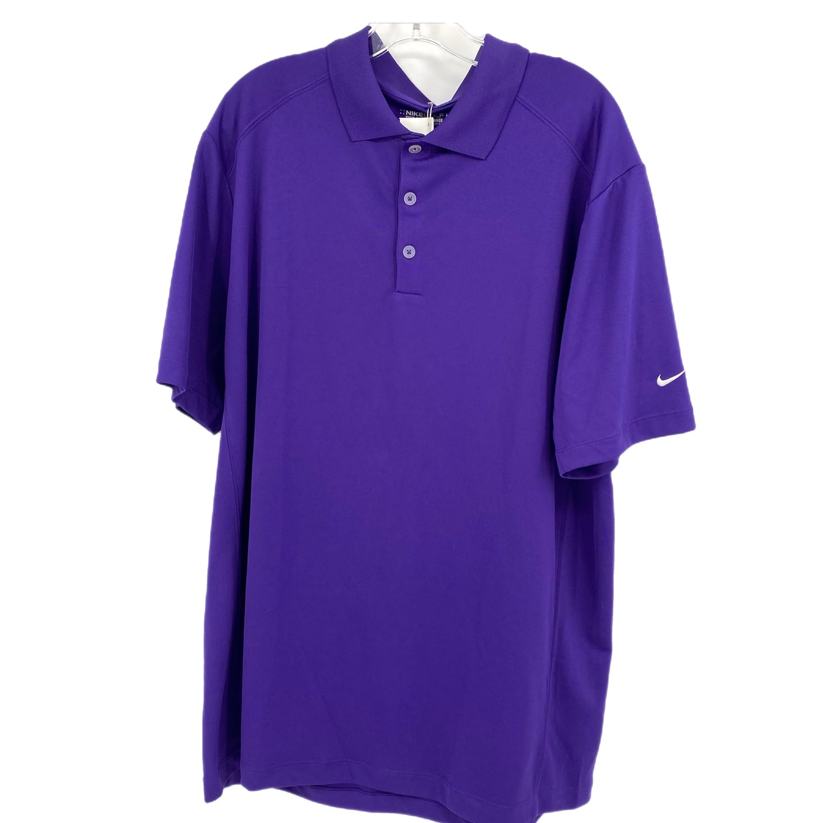 Nike Purple Basic Solid Short Sleeve T-Shirt