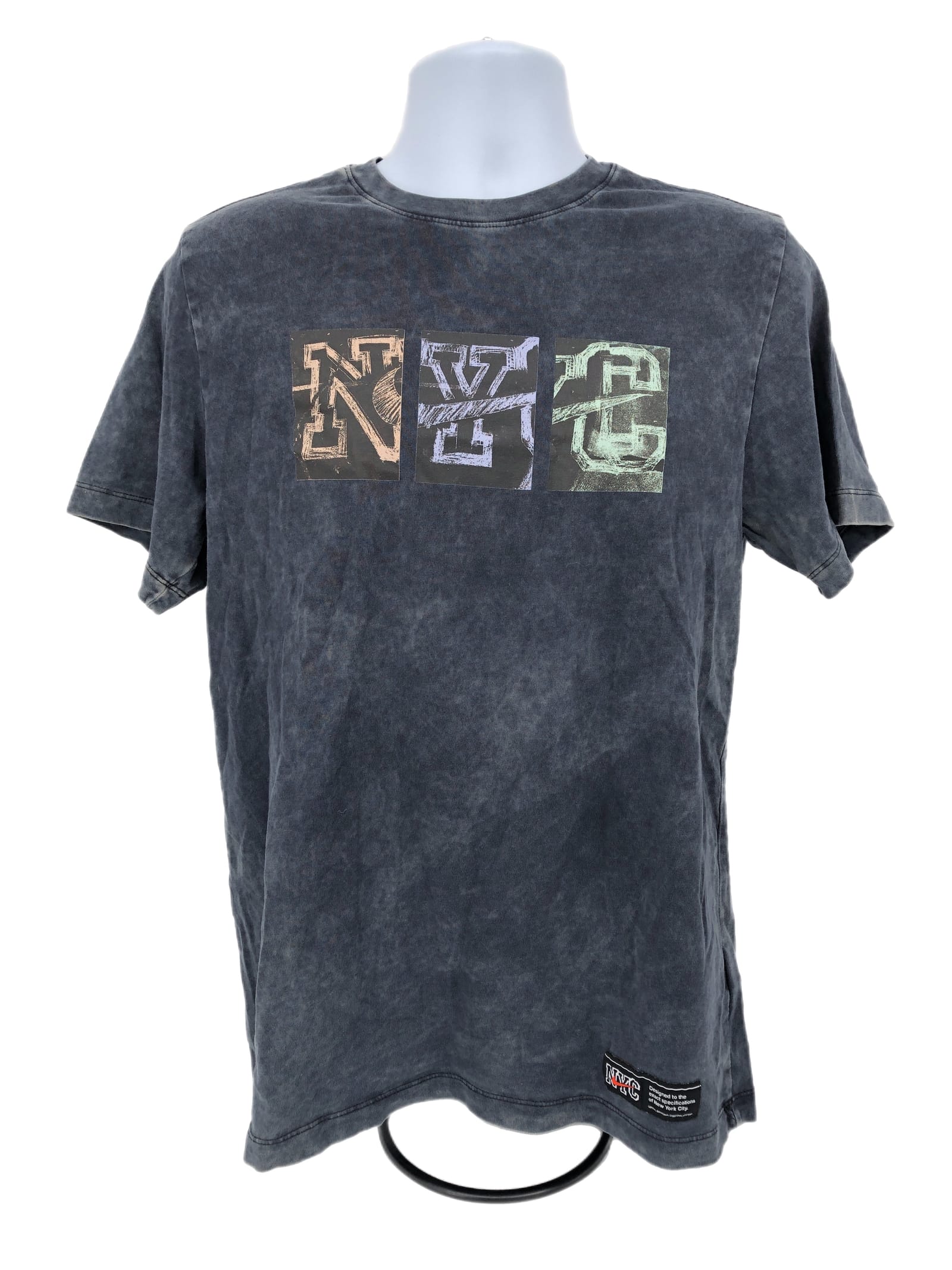 Nike NYC Gray Round Neck T-Shirt