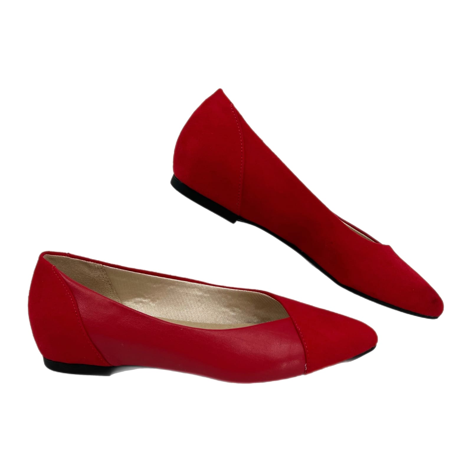 Life Stride Red Pointed Toe Flats