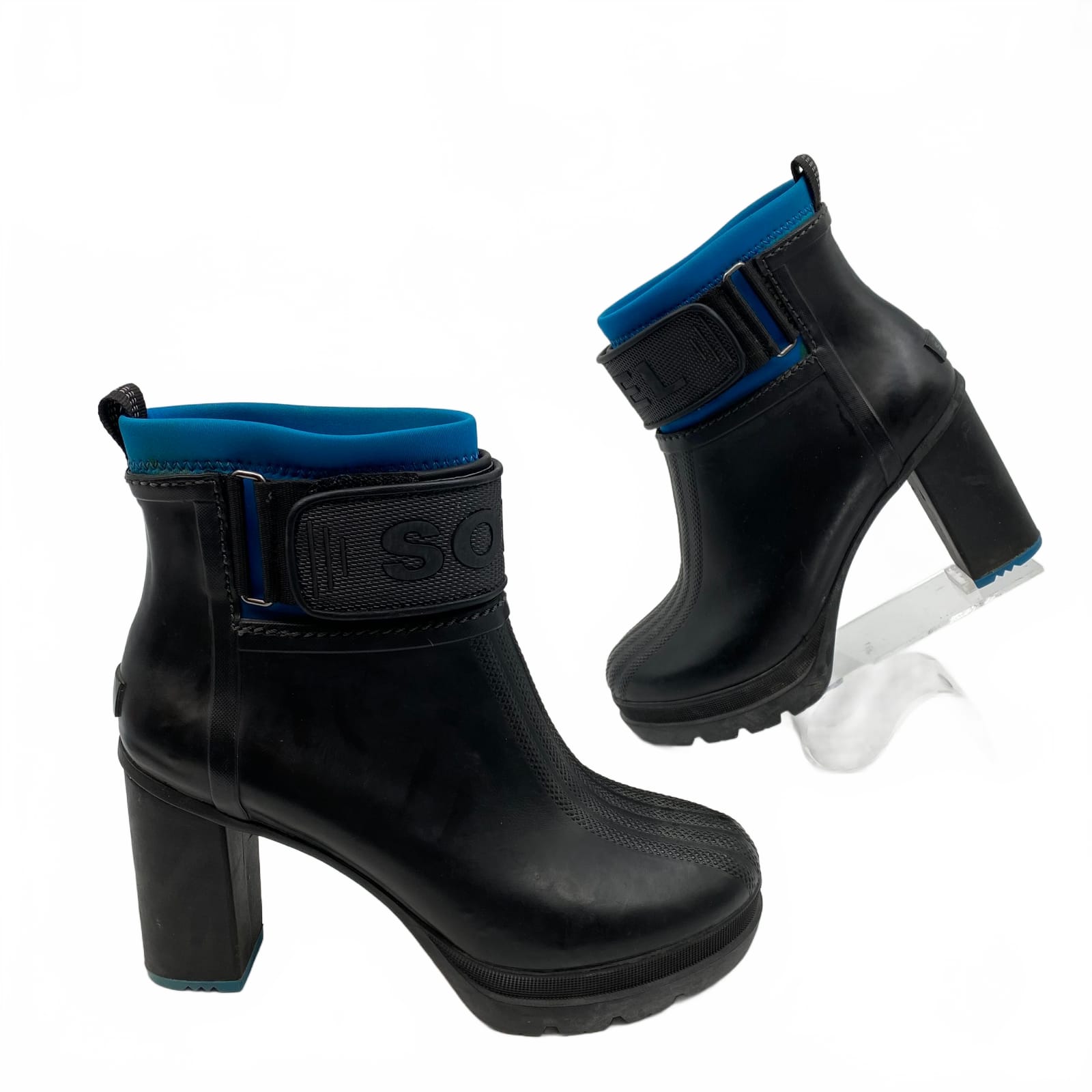 Sorel Medina III Black Synthetic Heeled Boots