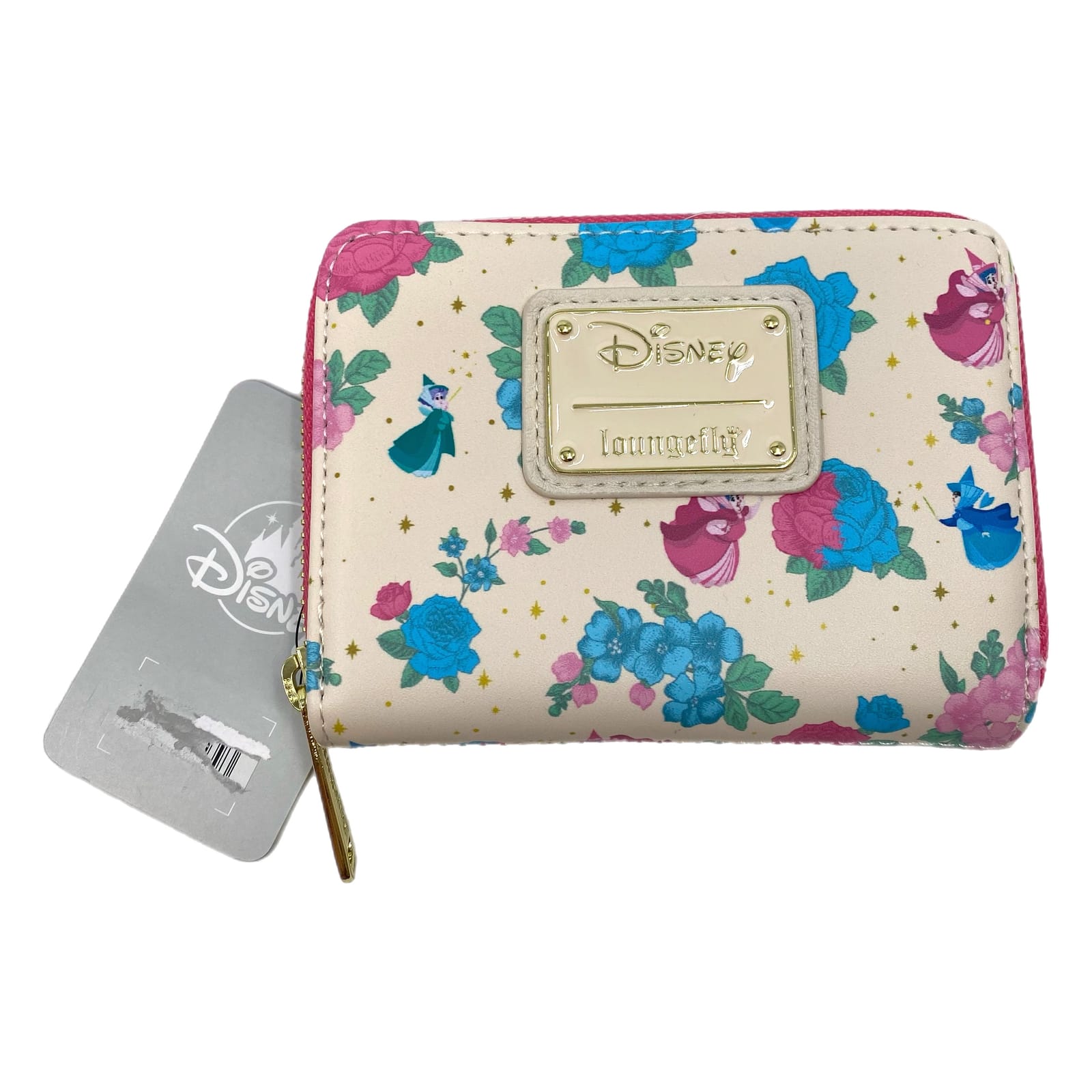 Loungefly Cream Blue Floral Fairy Godmothers Wallet