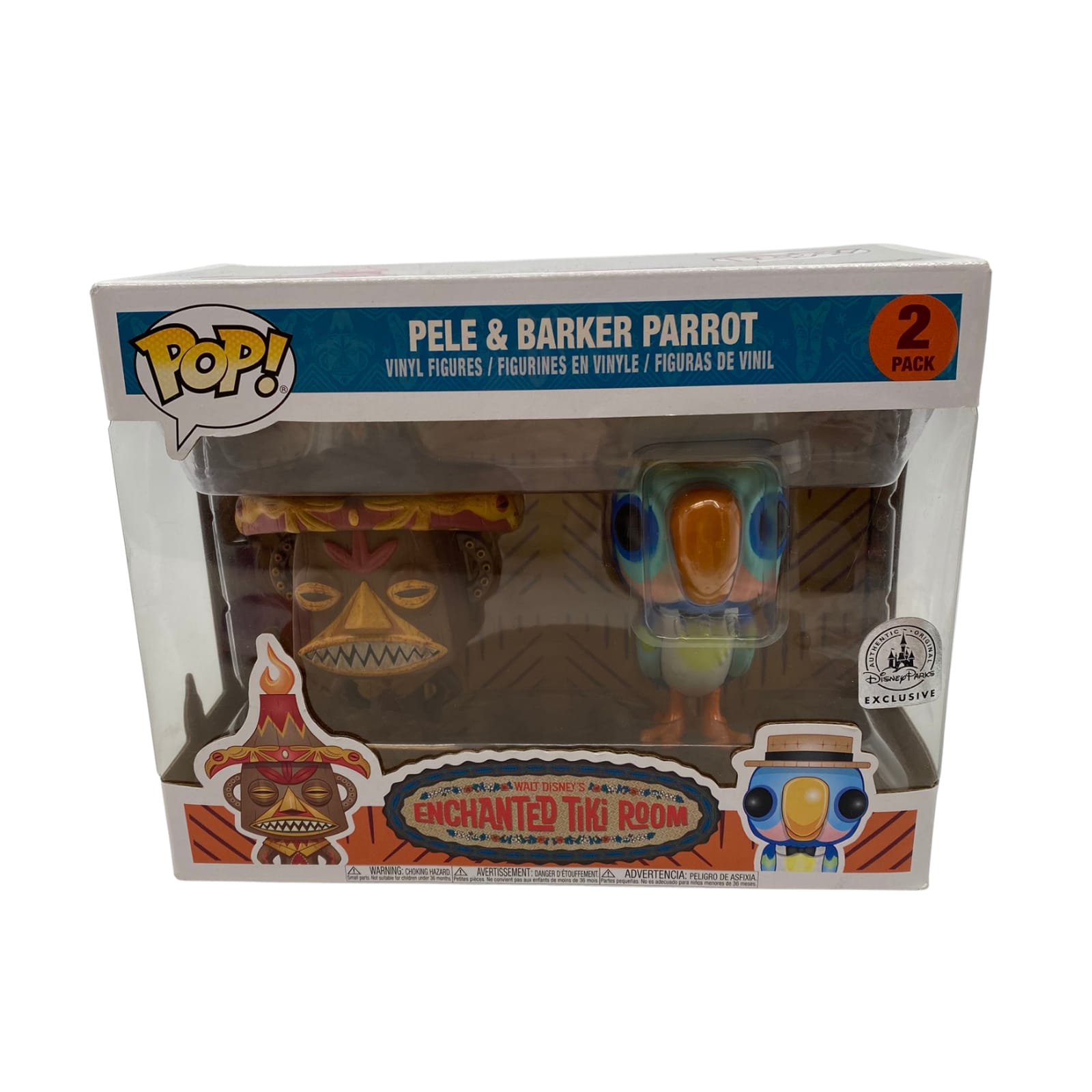 Disney Brown Peel & Barker Parrot Doll Playset