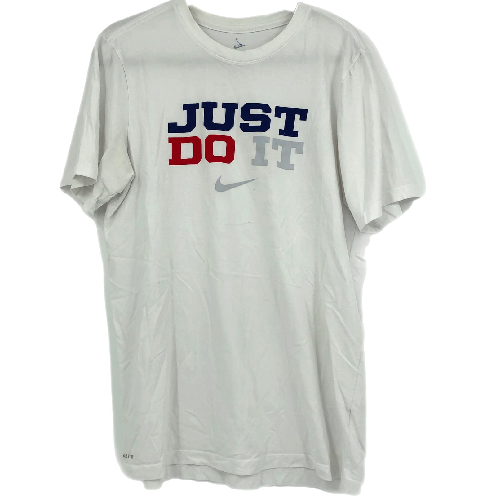 Nike White & Blue Graphic Tee