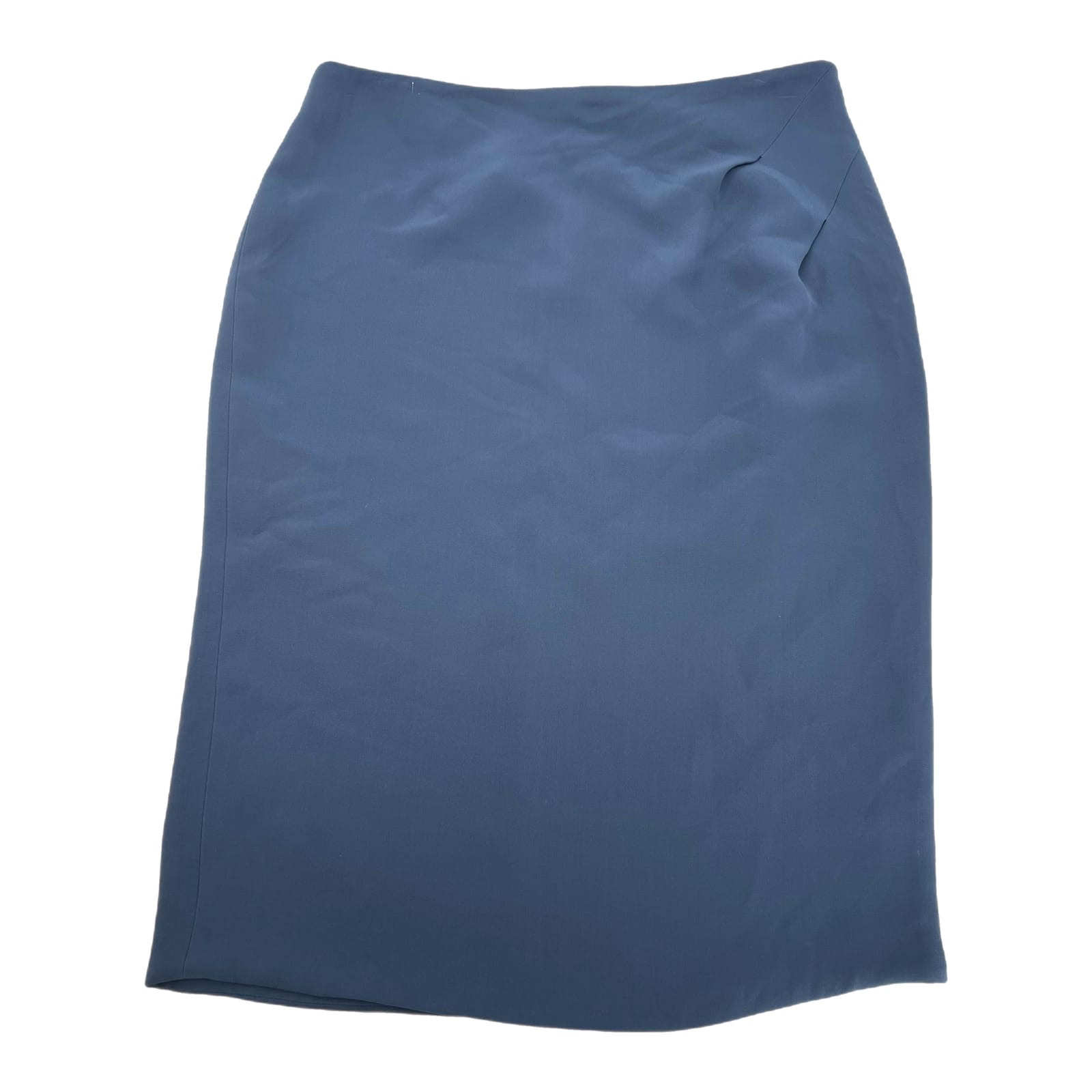 Giorgio Armani Blue Zip Knee Length Pencil Skirt