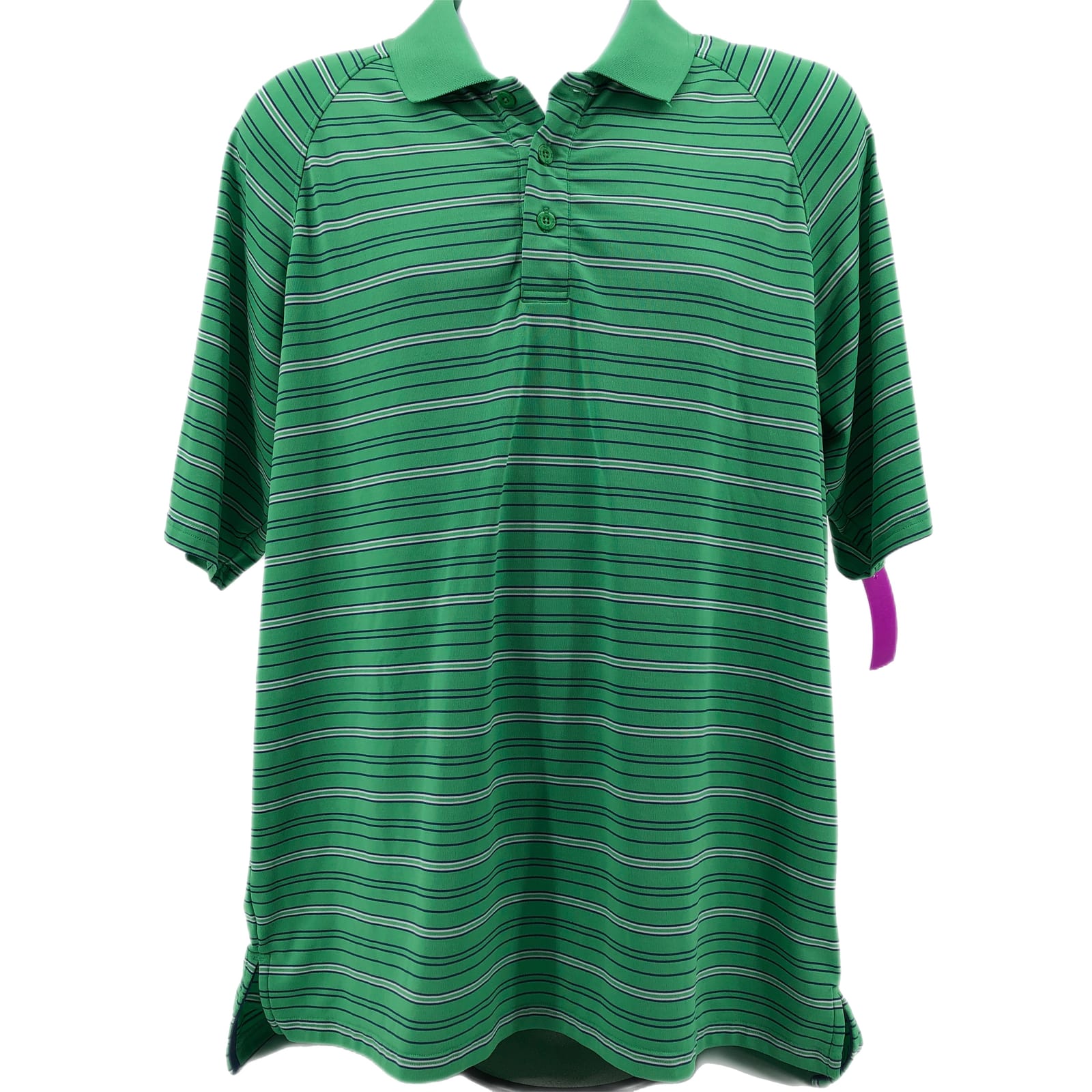 Under Armour Green & Blue Striped Polo Shirt
