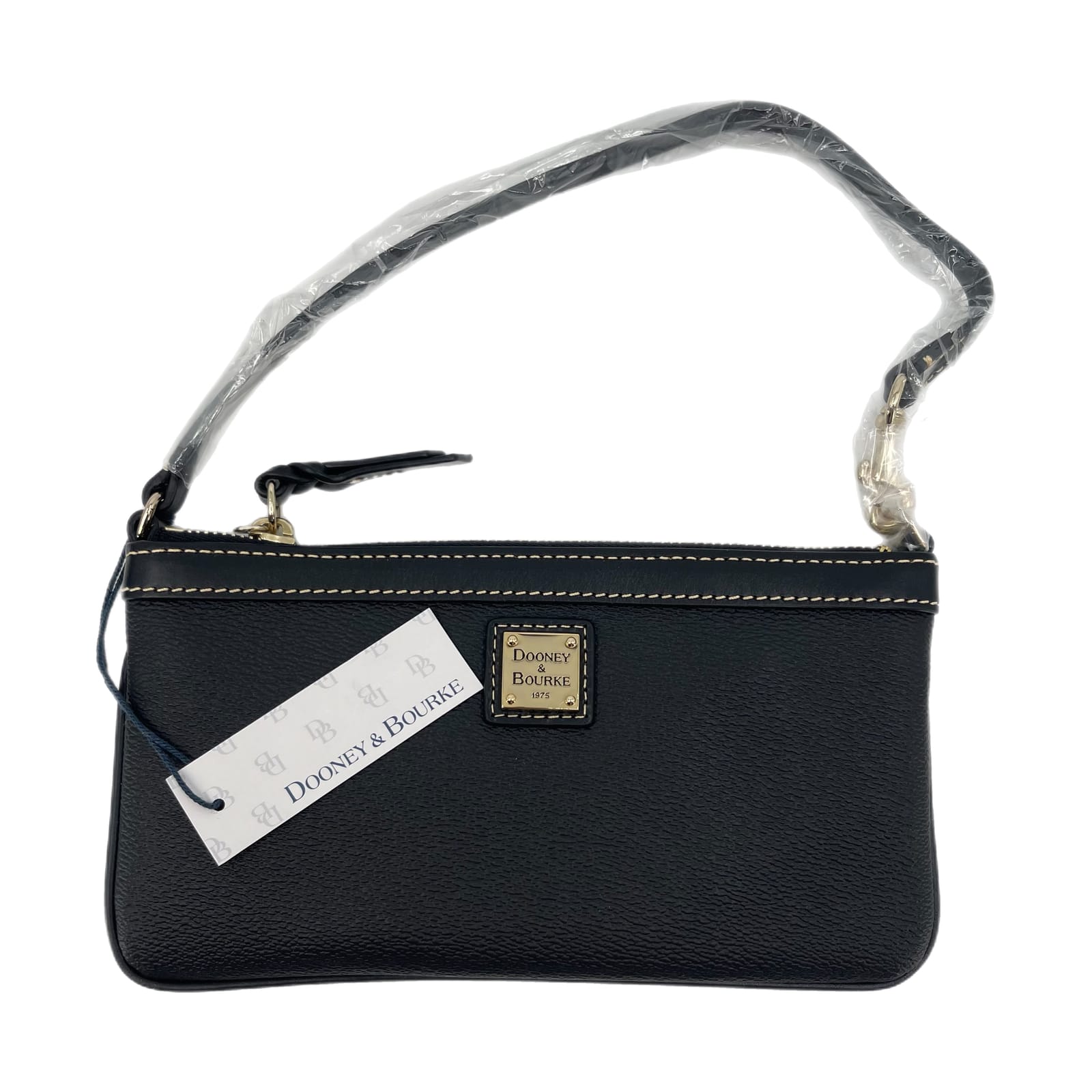 Dooney & Bourke Black/White Peter Pan Wristlet