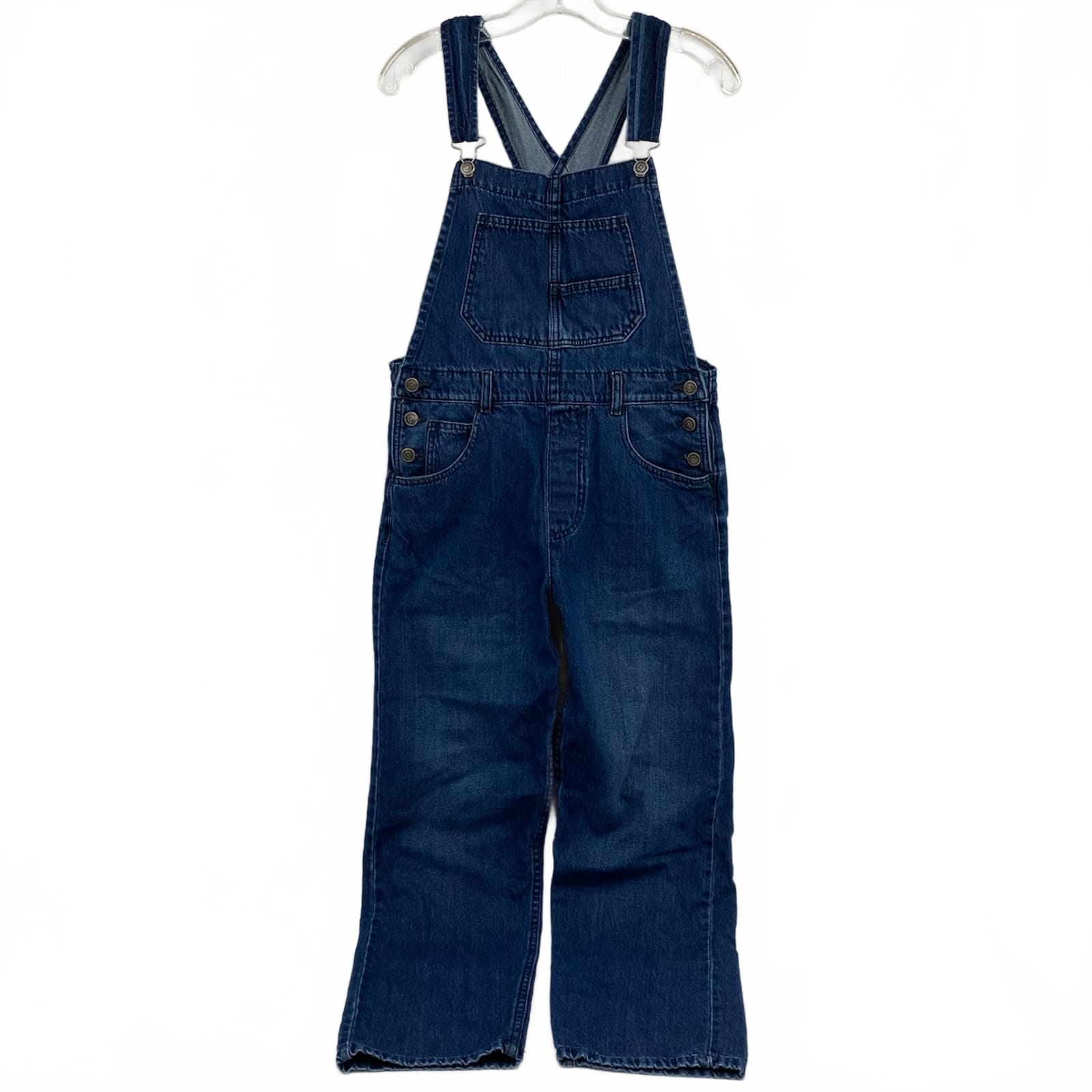 We The Free Dark Wash Denim Overalls