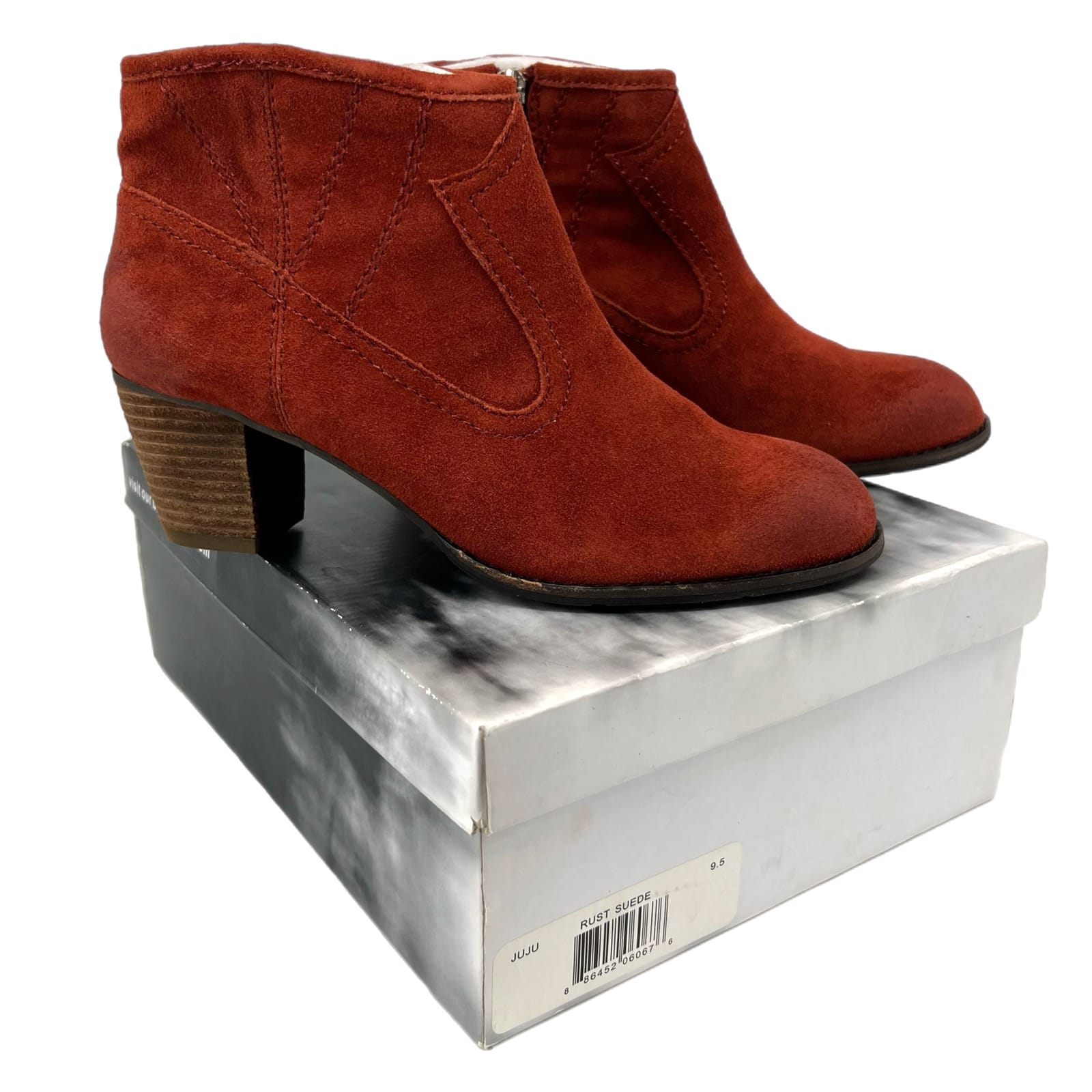 Dolce Vita Brown Mid Heel Almond Toe Ankle Booties