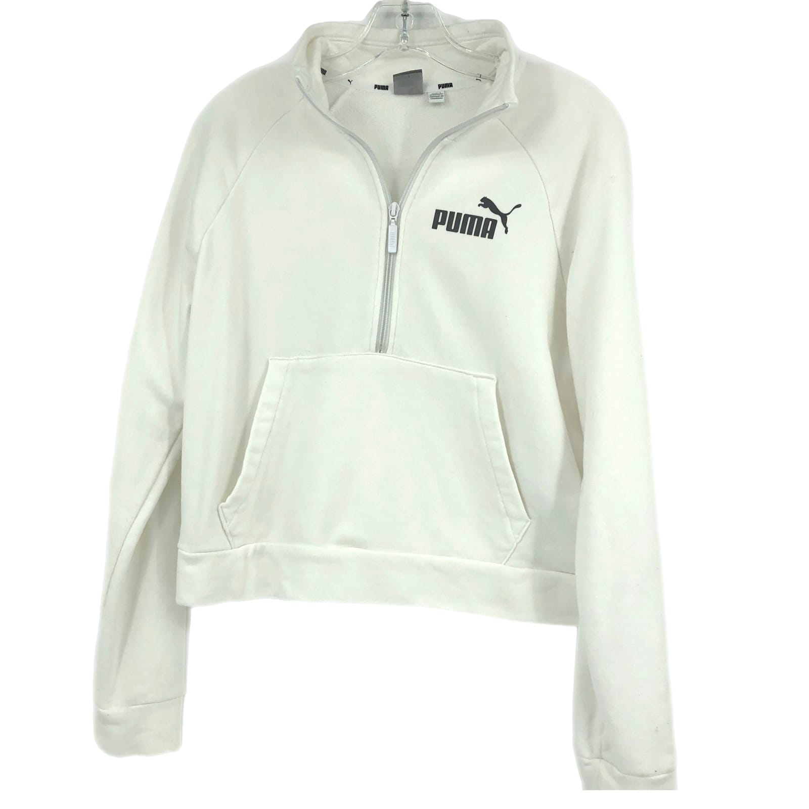 Puma White Classic Crew Neck Sweatshirt
