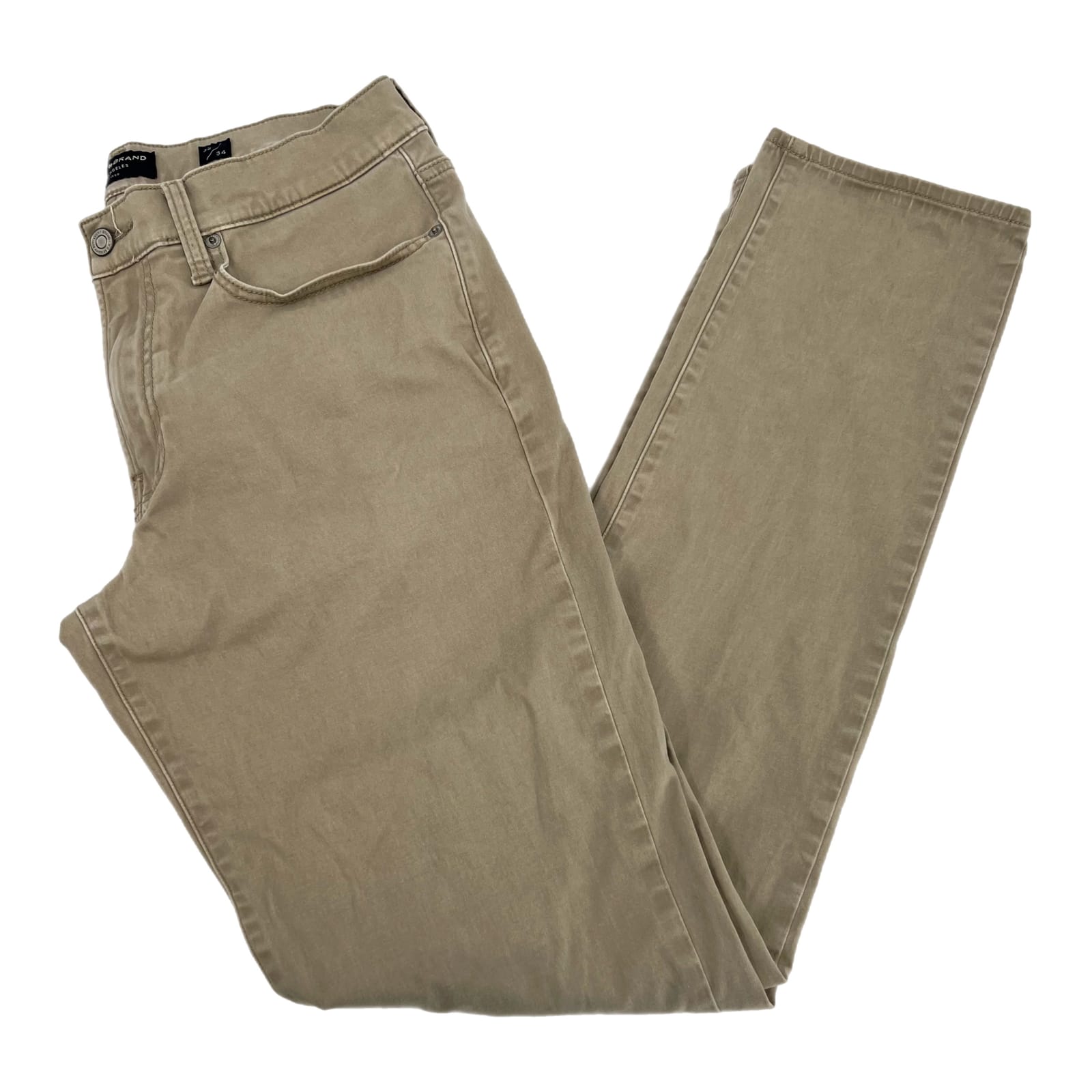 Lucky Brand Beige Slim Straight Khaki Pants