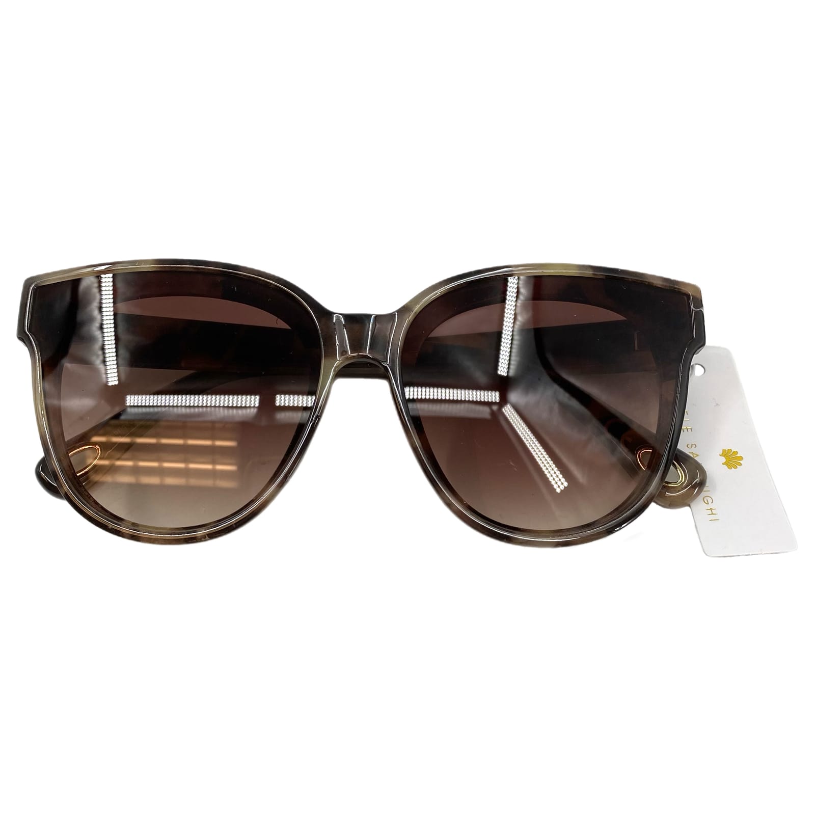 Lele Sadoughi Brown Cat Eye Sunglasses