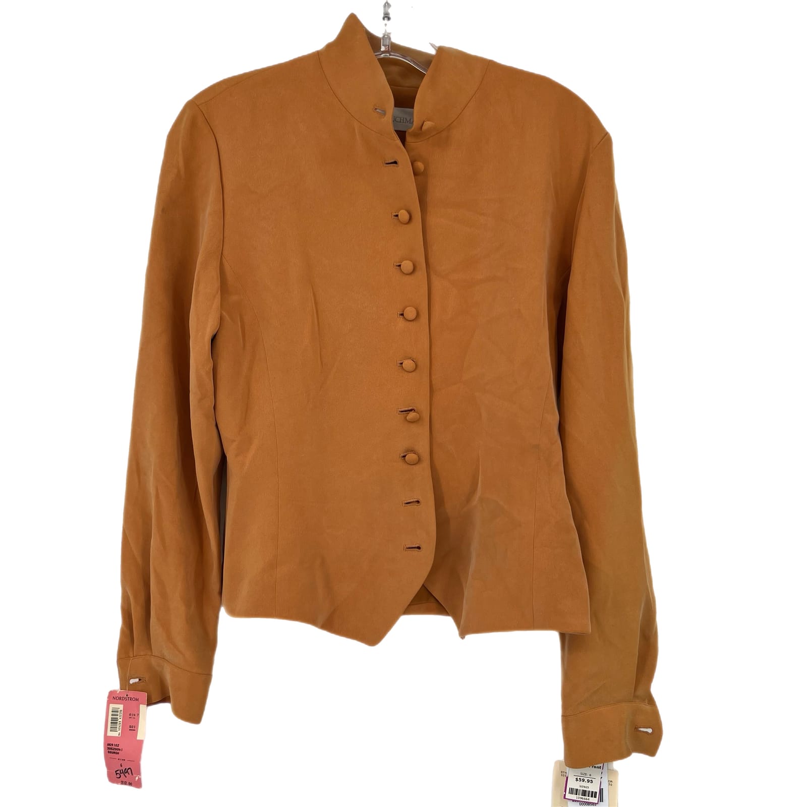 Dana Buchman Orange Cotton Blazer