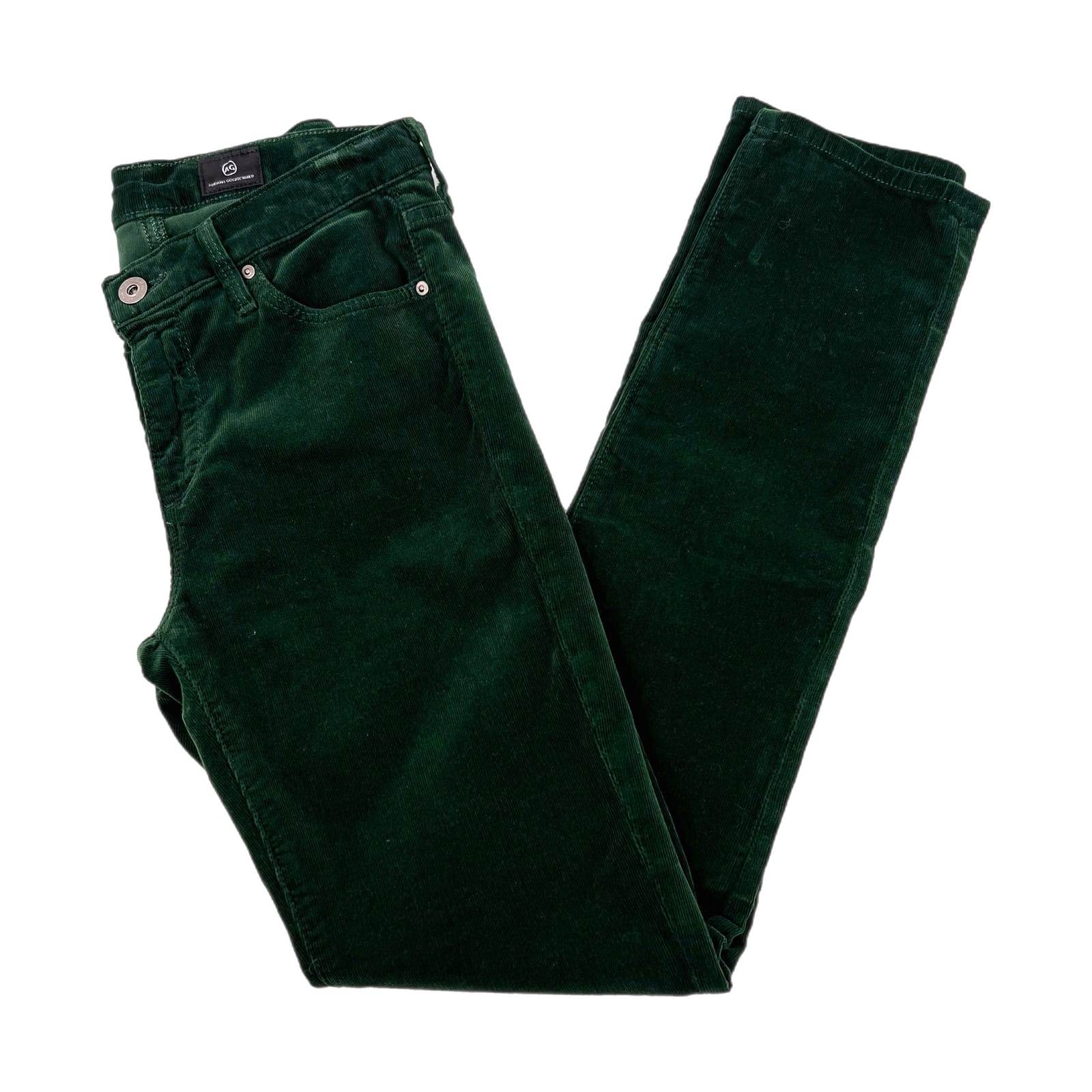 Ag Adriano Goldschmied Green Classic Corduroy Pants
