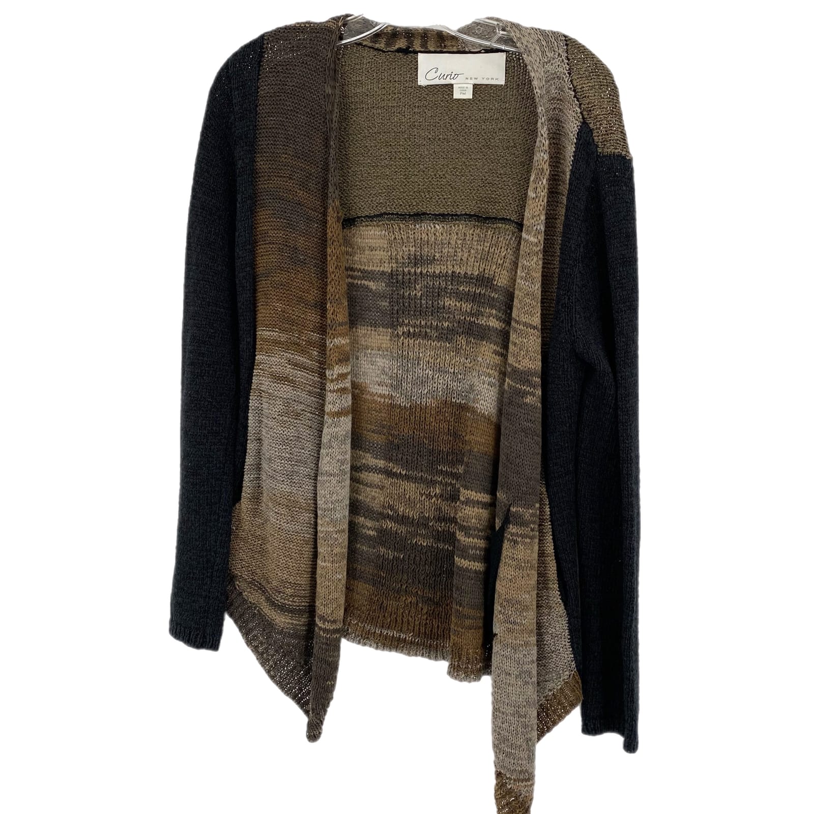 Chic Brown & Black Cardigan