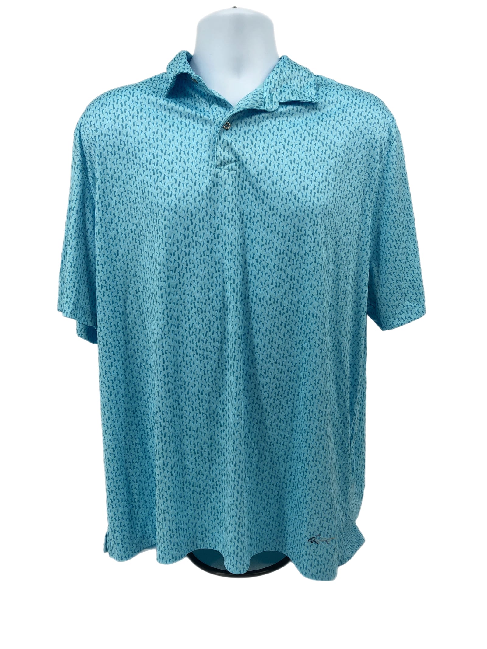 Greg Norman Collection Blue Polo Shirt