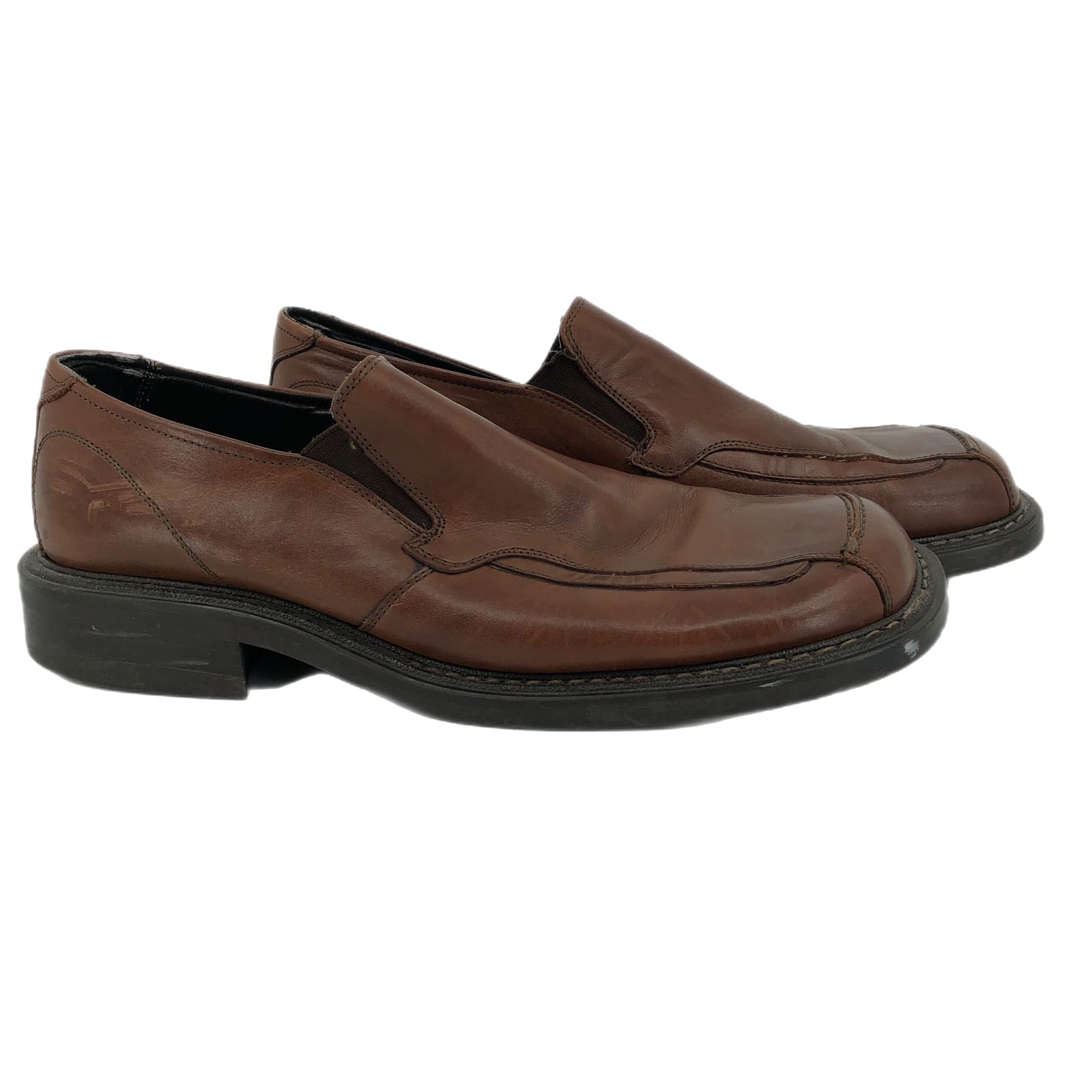 Franco Fortini Brown Leather Loafers
