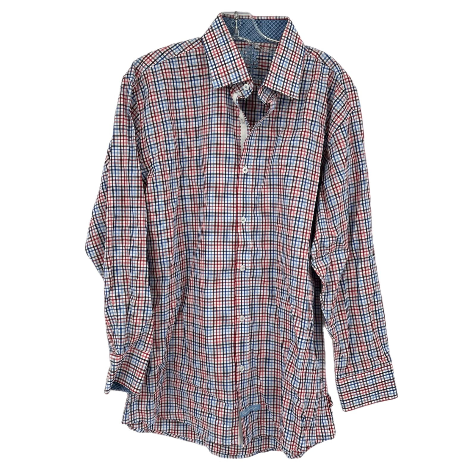 English Laundry Red/Blue Plaid Button-Up Shirt