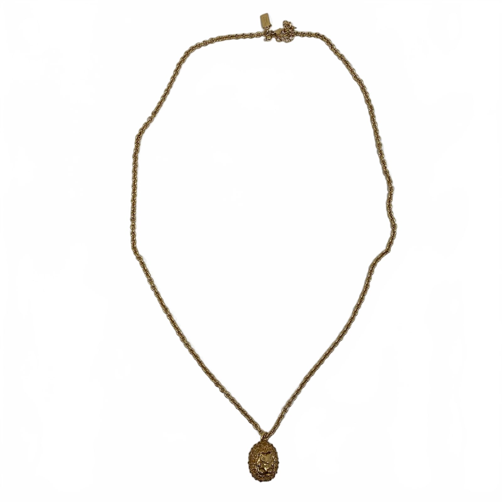 Kate Spade Gold Rhinestone Hedgehog Pendant Necklace