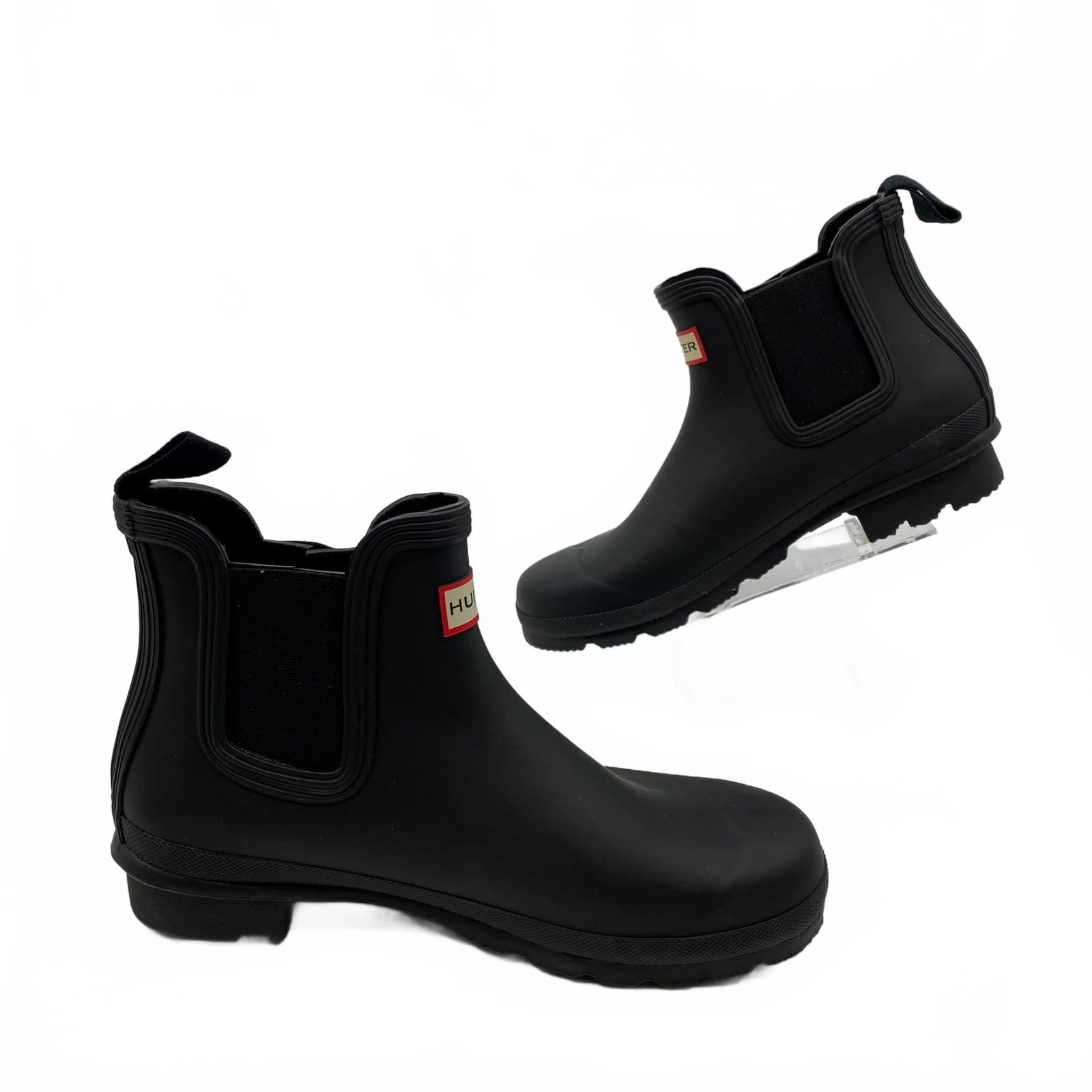 Hunter Black Bootie Synthetic Rain Boots