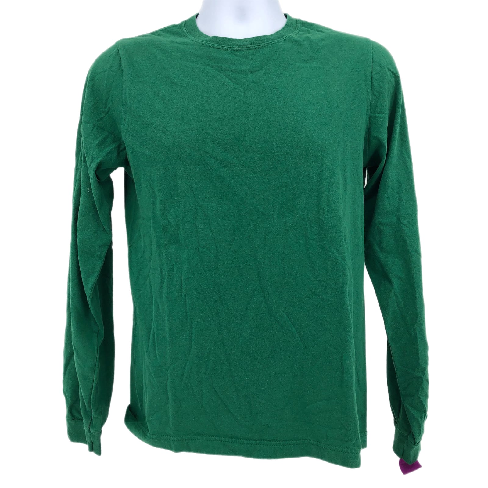 adidas Green Logo Accented Long Sleeve Tee