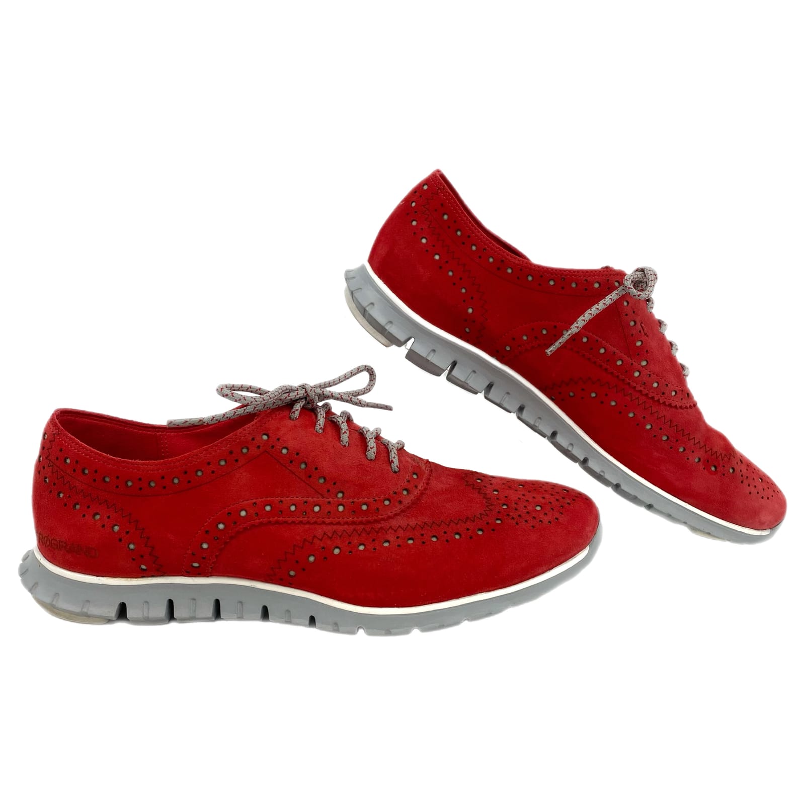 Cole Haan Red Gray Zerogrand Sneakers
