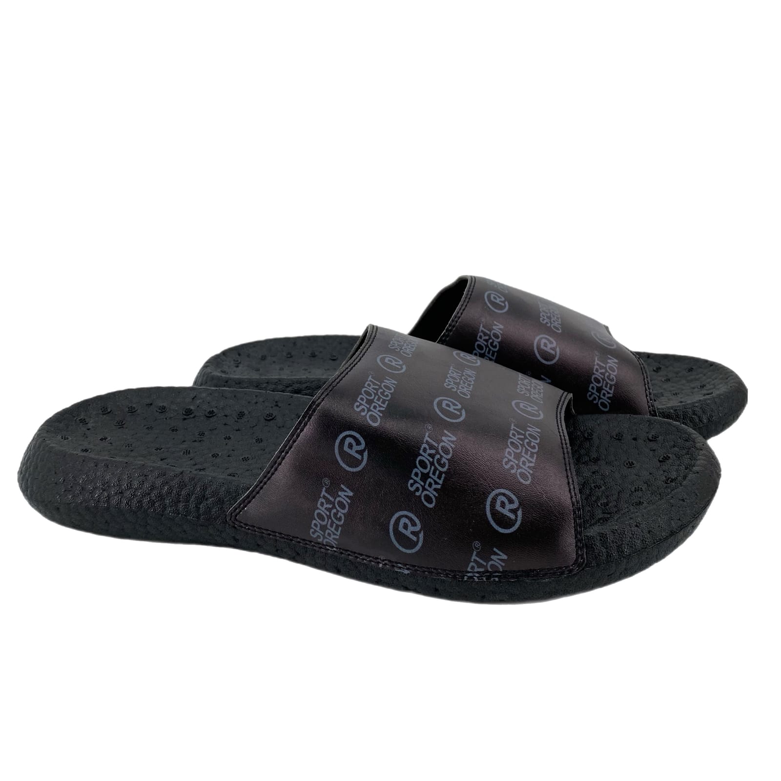 Oregon Sport Black Slide Sandal