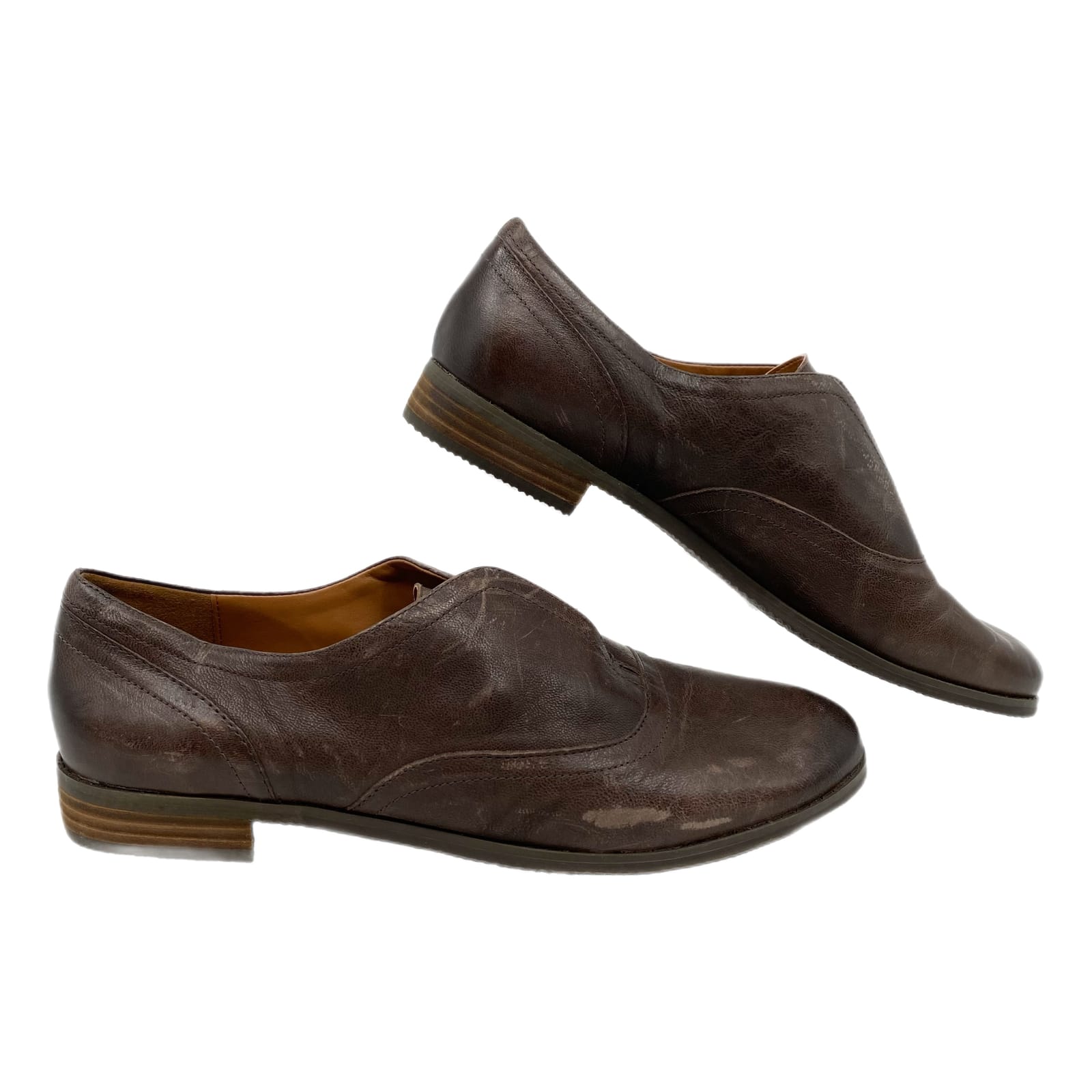 Arturo Chiang Brown Leather Loafers