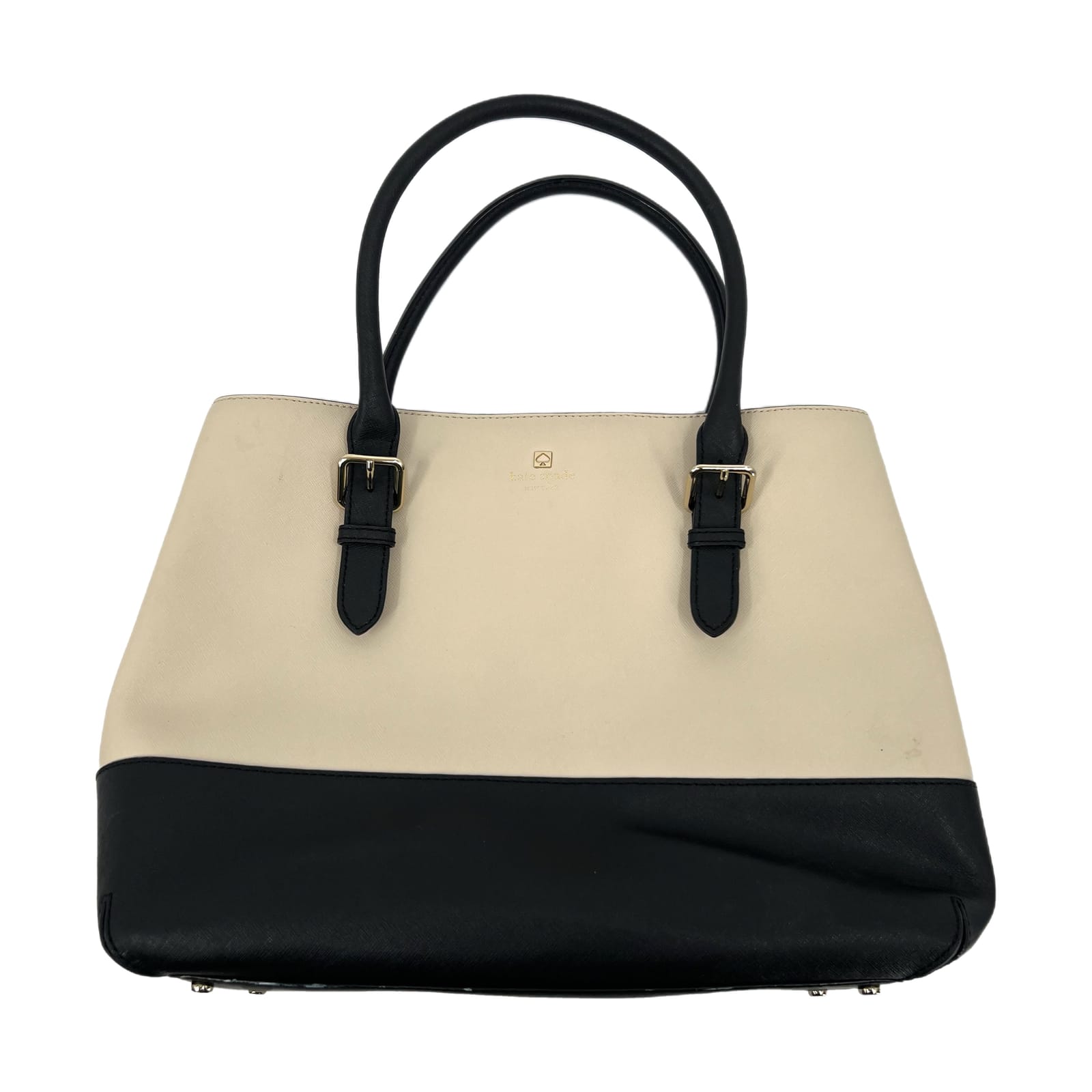 Kate Spade Black & Beige Leather Tote