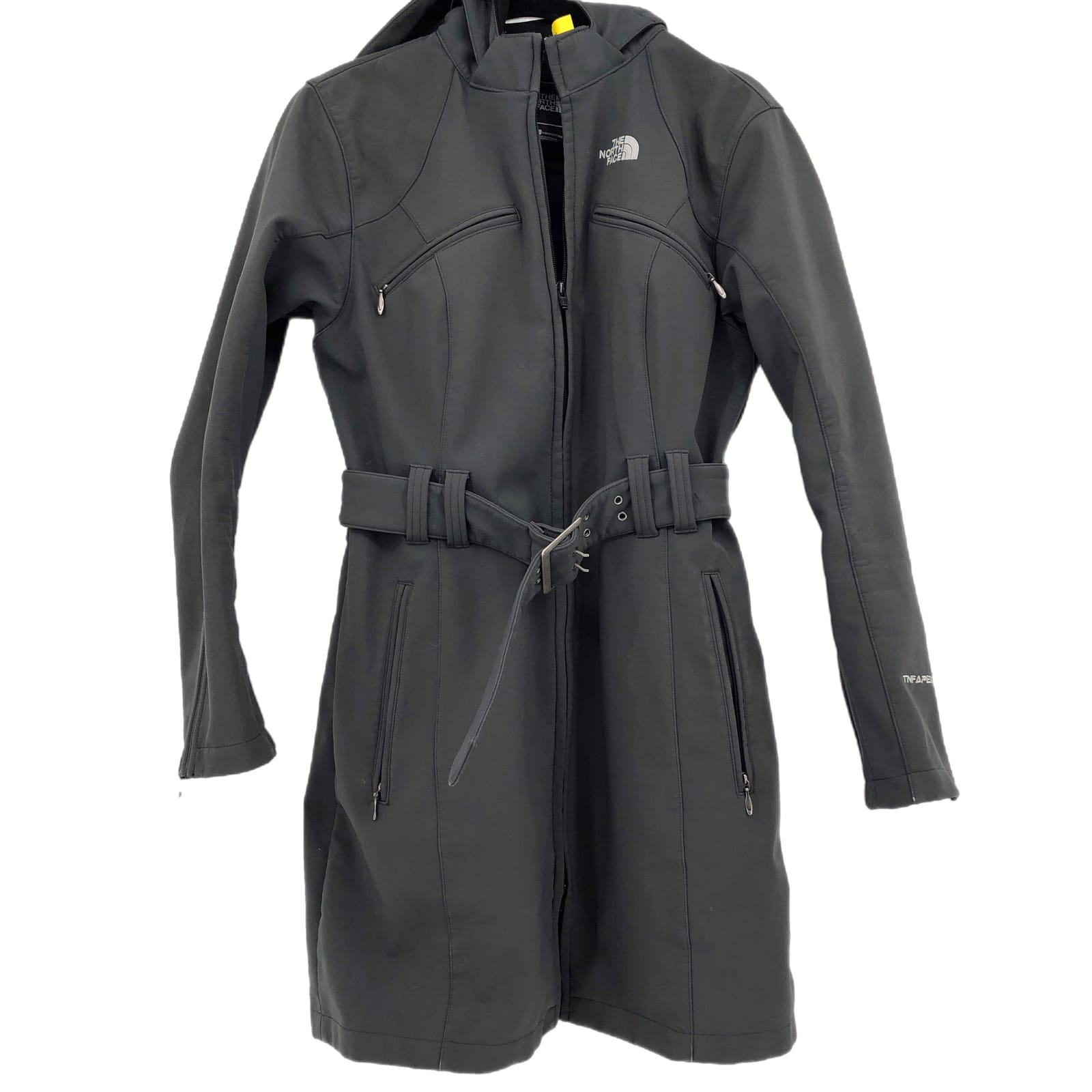 The North Face Gray Belted Rain Coat Jacket