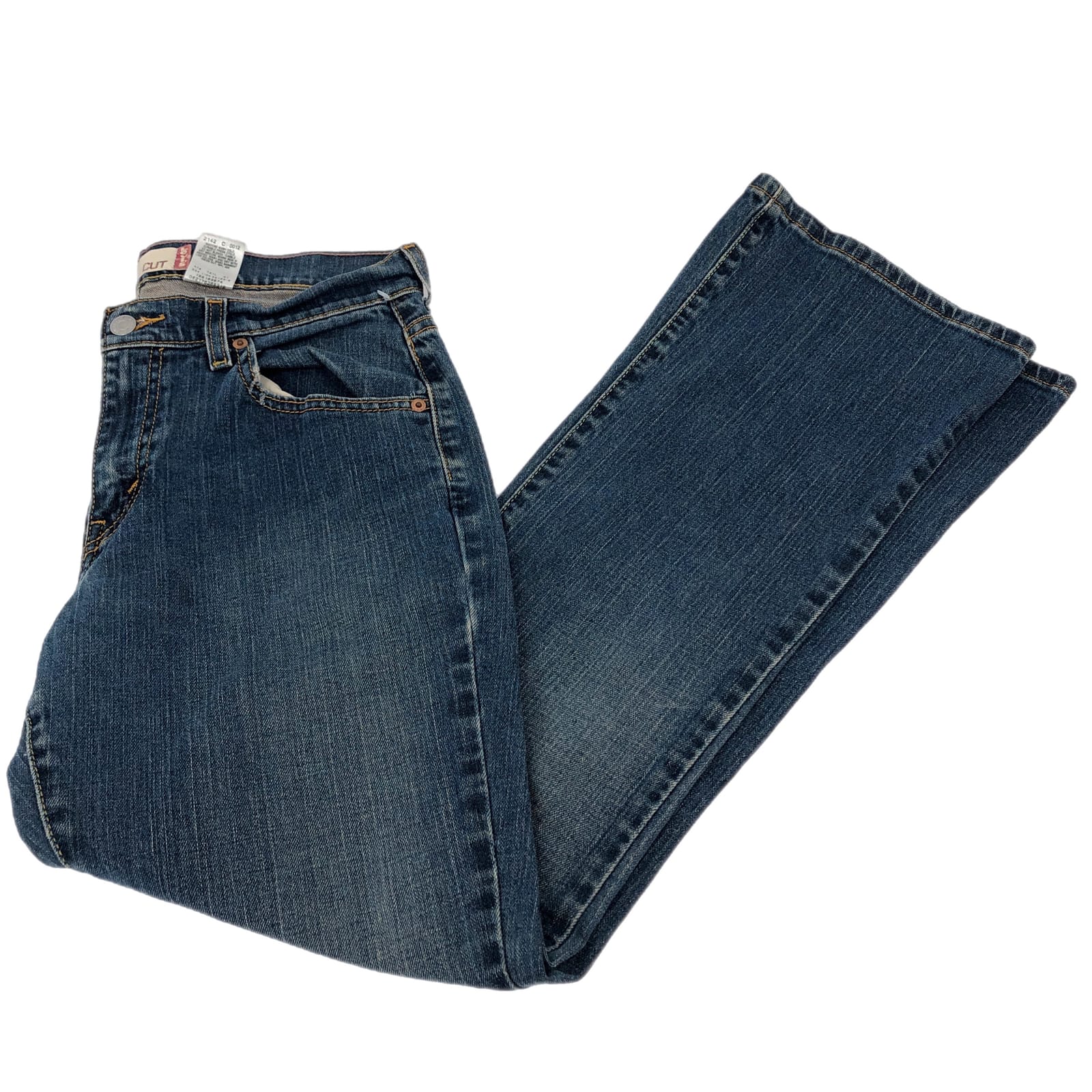 Levi's Blue Low-Rise Bootcut Jeans