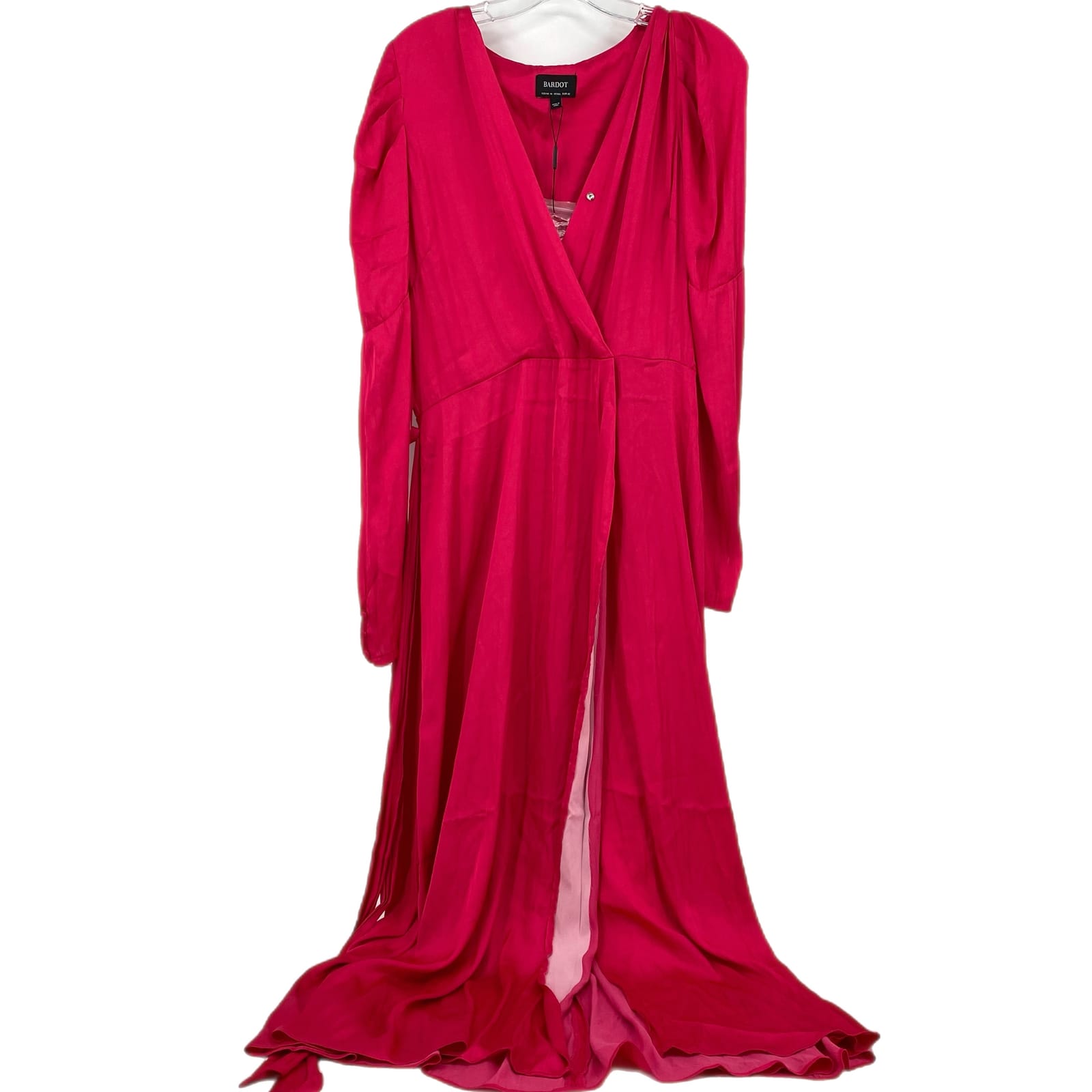Bardot Pink V-Neck Maxi Dress