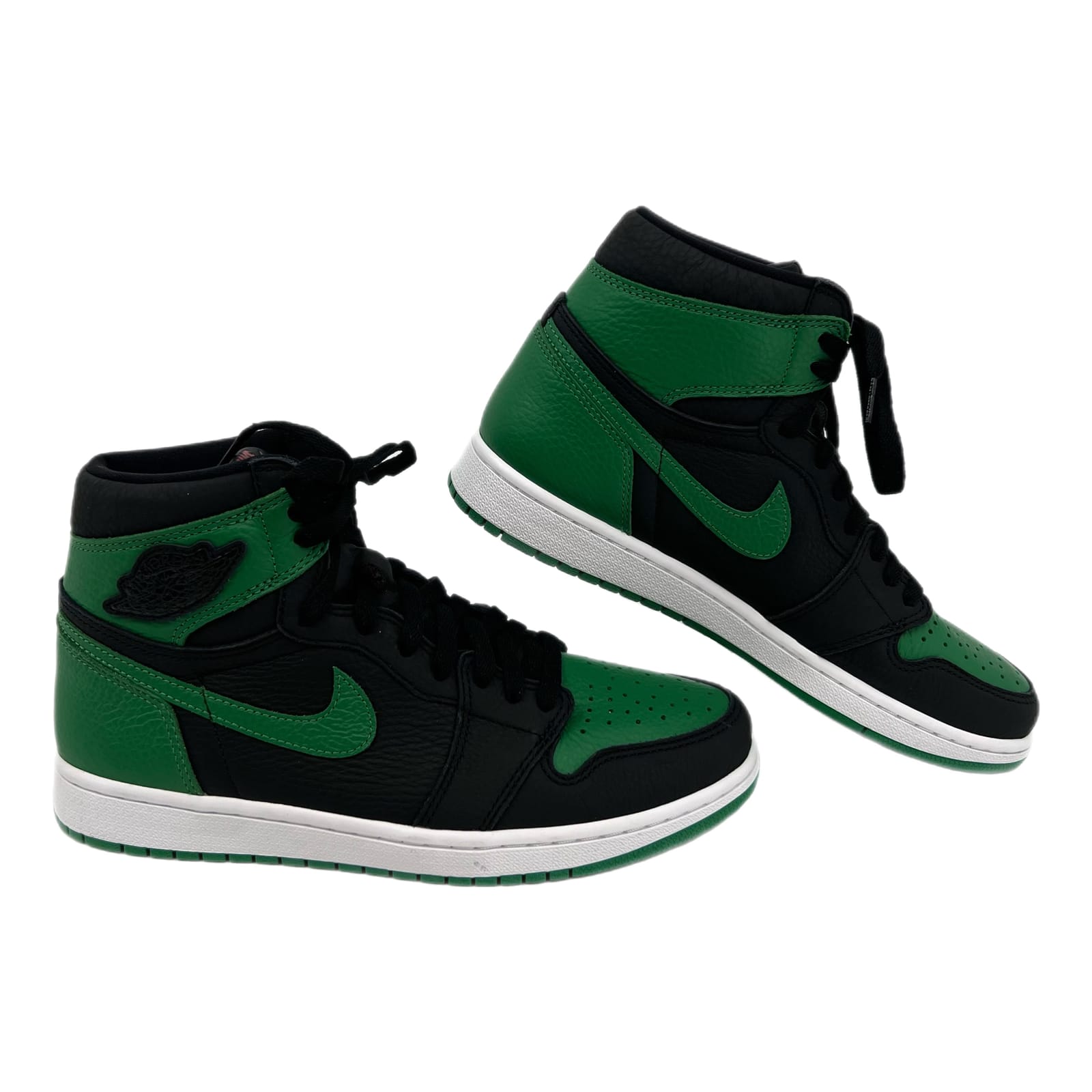 Nike Black Green Sample Jordan 1 High Top Sneakers