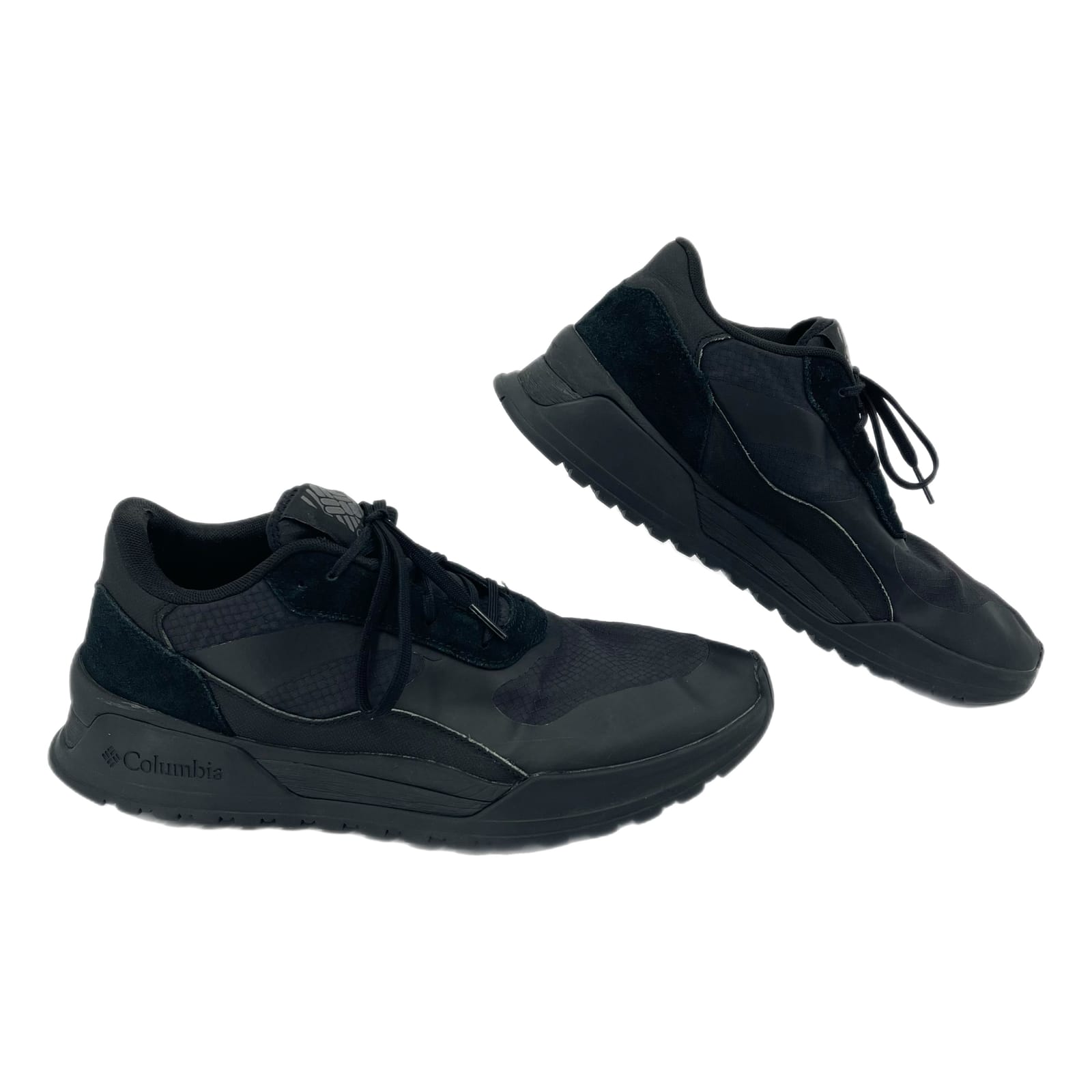 Columbia Black Lace Up Athletic Shoes
