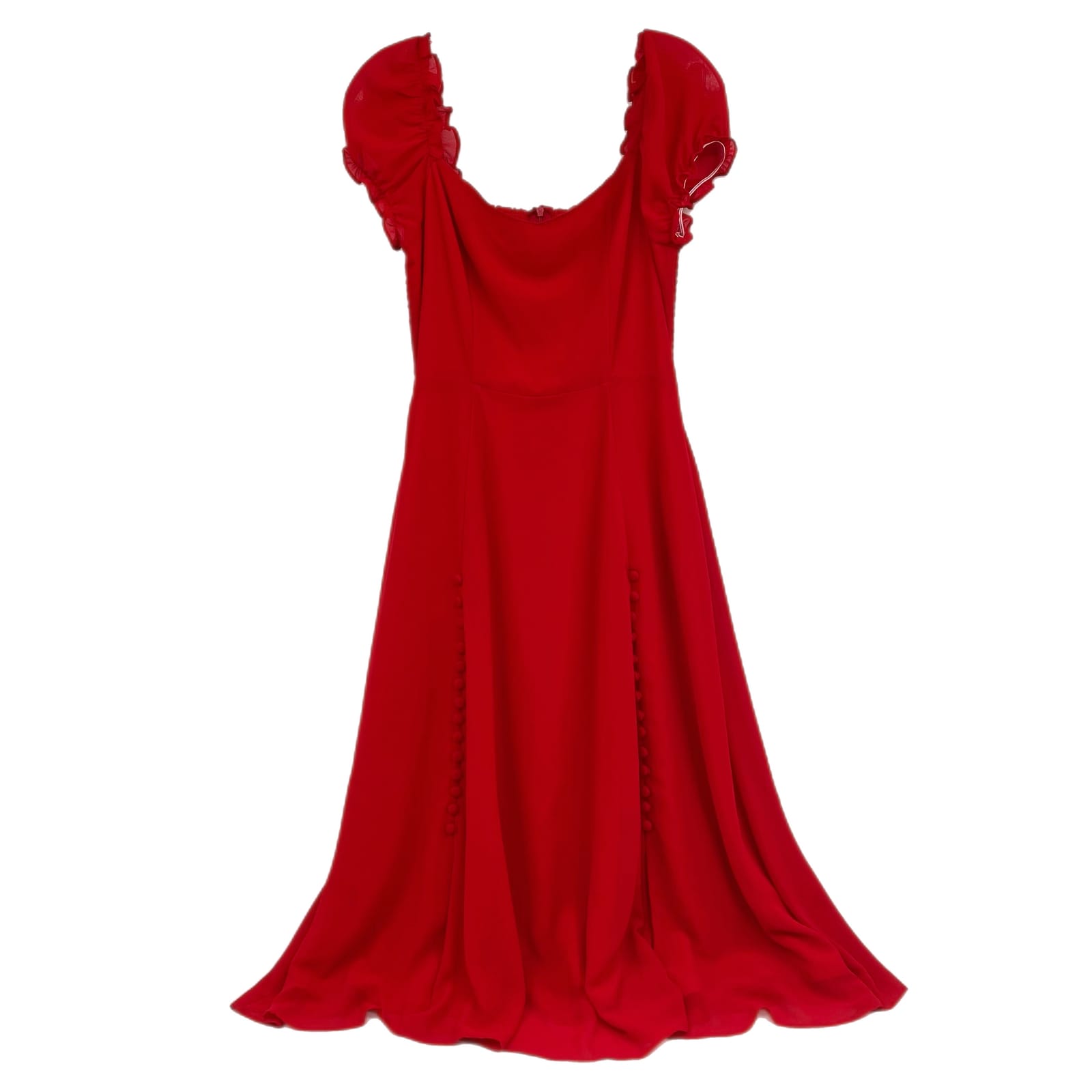 Au La La Cherry Red Midi Dress