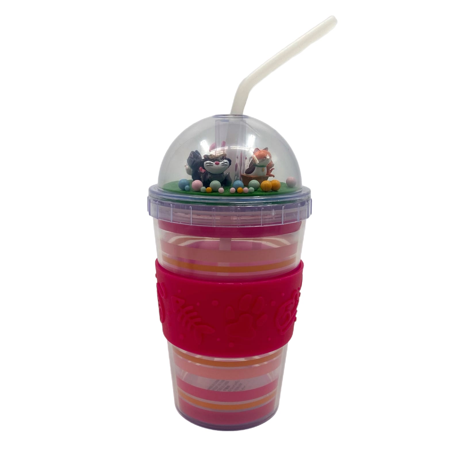 Disney Pink Cats Globe Top Tumbler