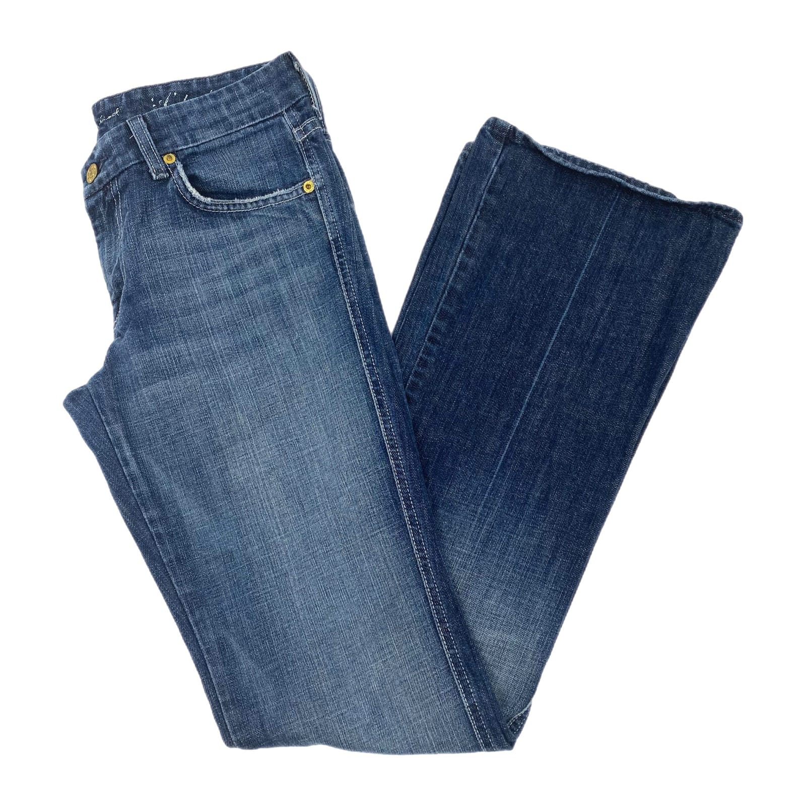 7 For All Mankind Dark Blue Flare Jeans