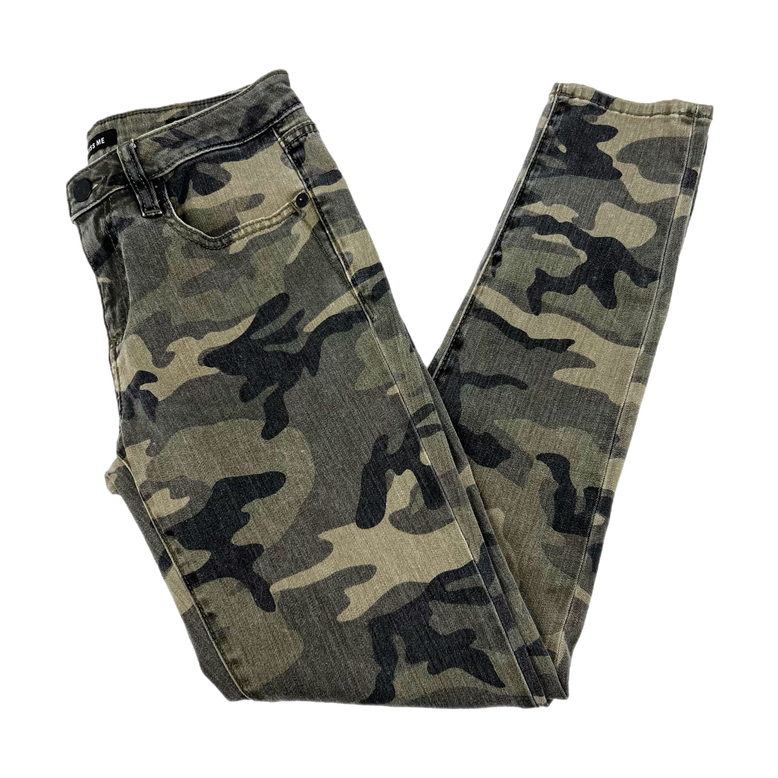 Miss Me Green Camouflage Skinny Jeans