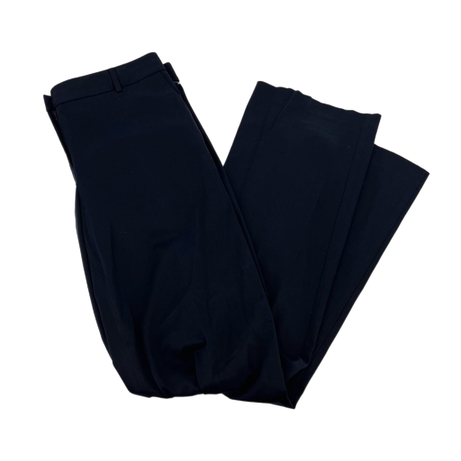 Talbots Navy Cotton Straight Leg Trousers
