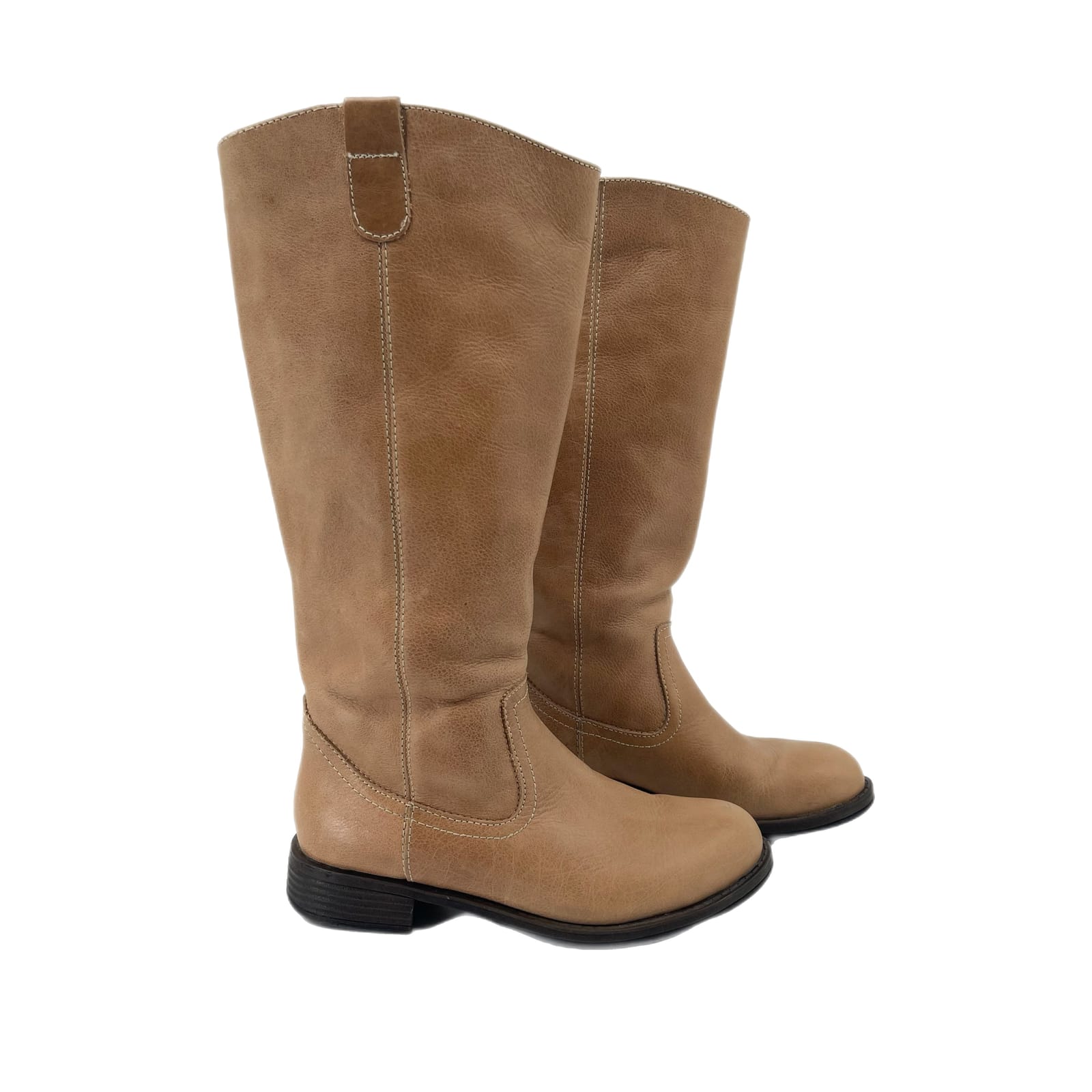 Kenneth Cole Brown Leather Over the Knee Boots