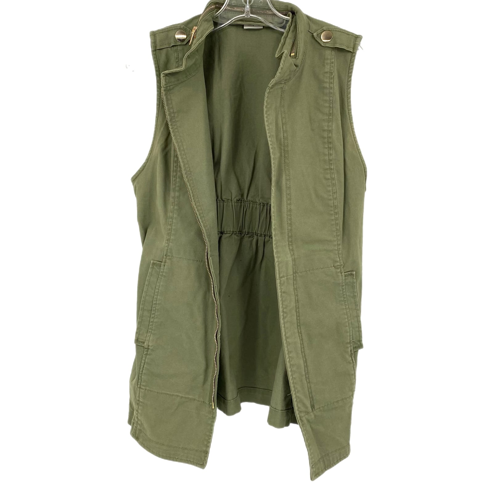 CAbi Green Cotton Vest