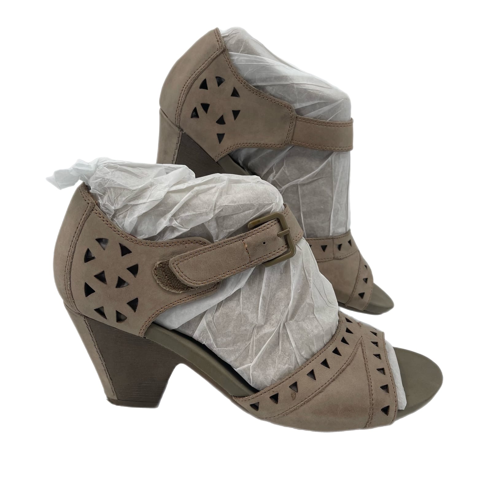 Cobb Hill by New Balance Brown & Gray Leather Sandals