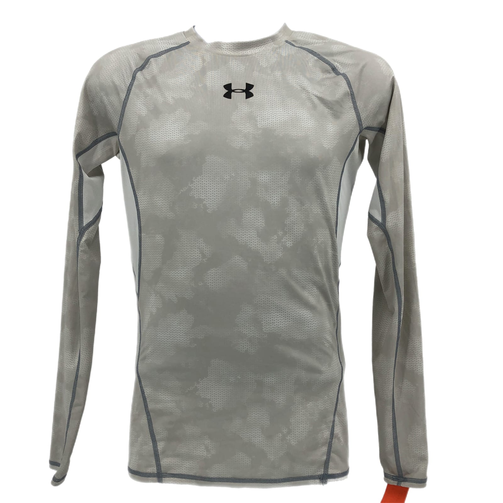 Under Armour Cream & White Geometric Long Sleeve T-Shirt
